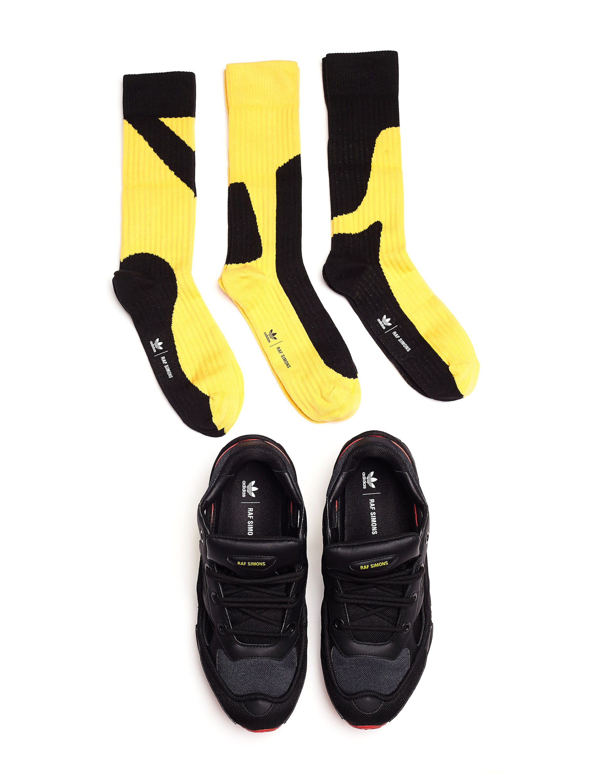 Raf Simons Черные кроссовки Replicant Ozweego