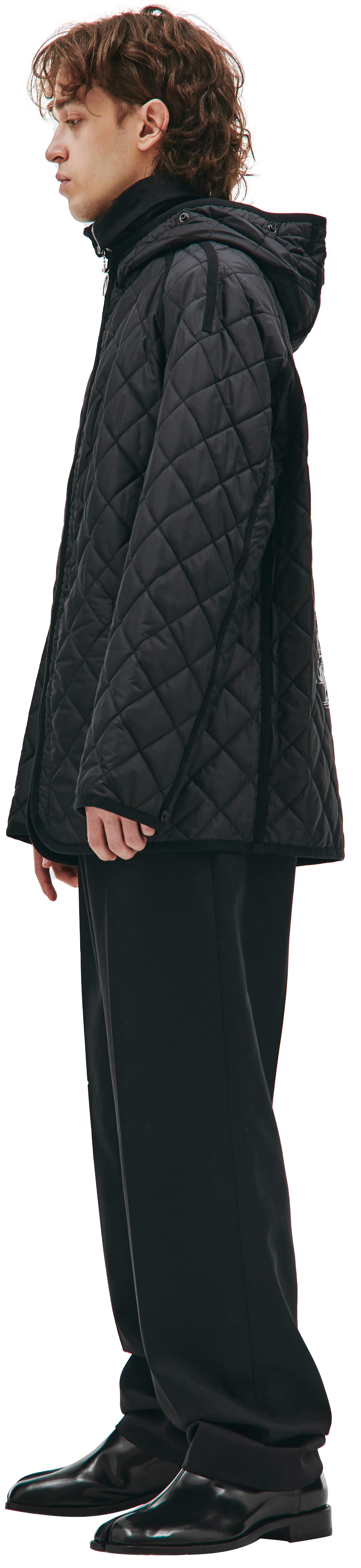 Junya Watanabe Стеганая куртка с графичным принтом