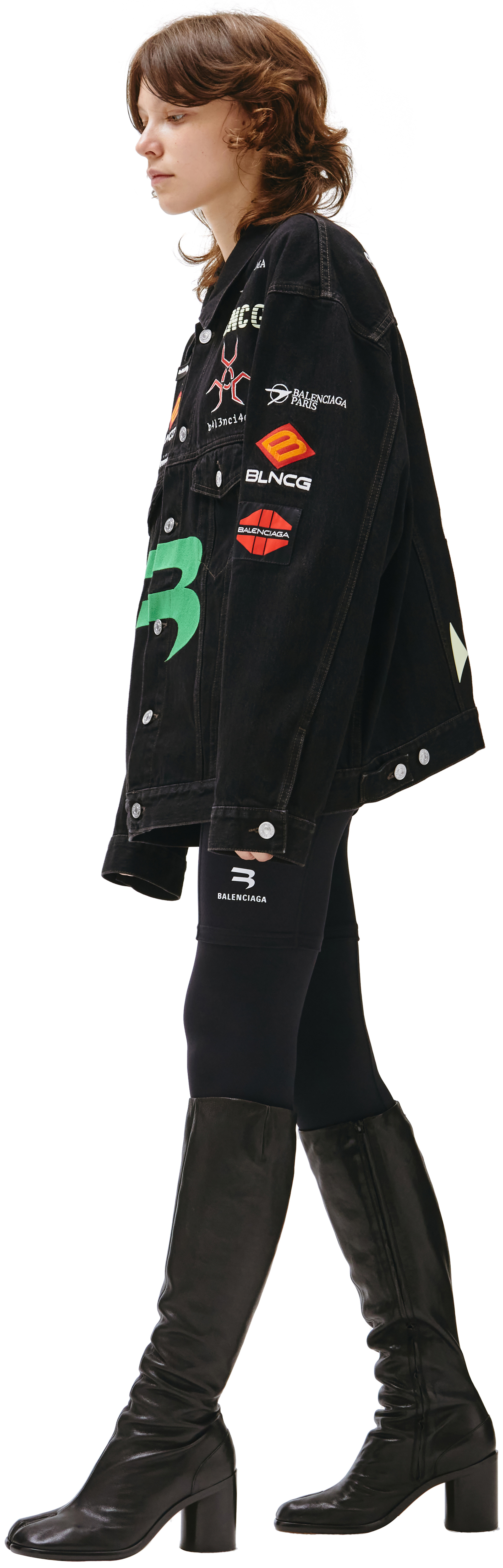 Balenciaga Джинсовая куртка Gamer с патчами