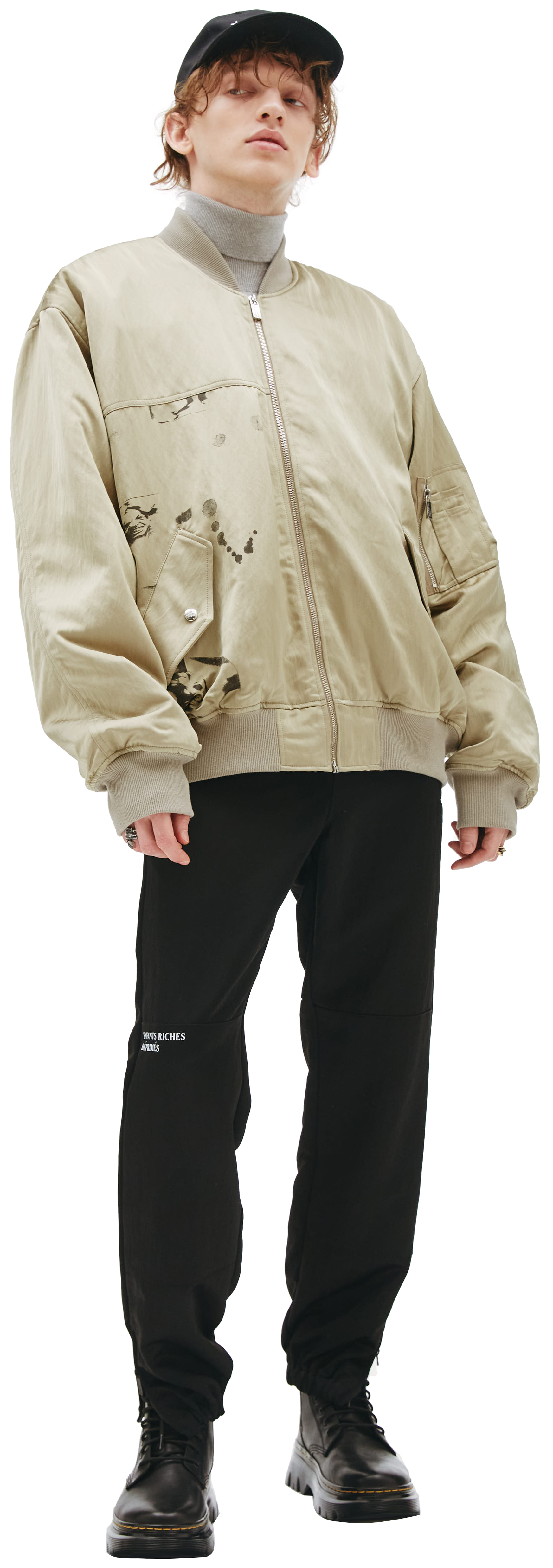 Enfants Riches Déprimés Оверсайз бомбер Anxiety с принтами