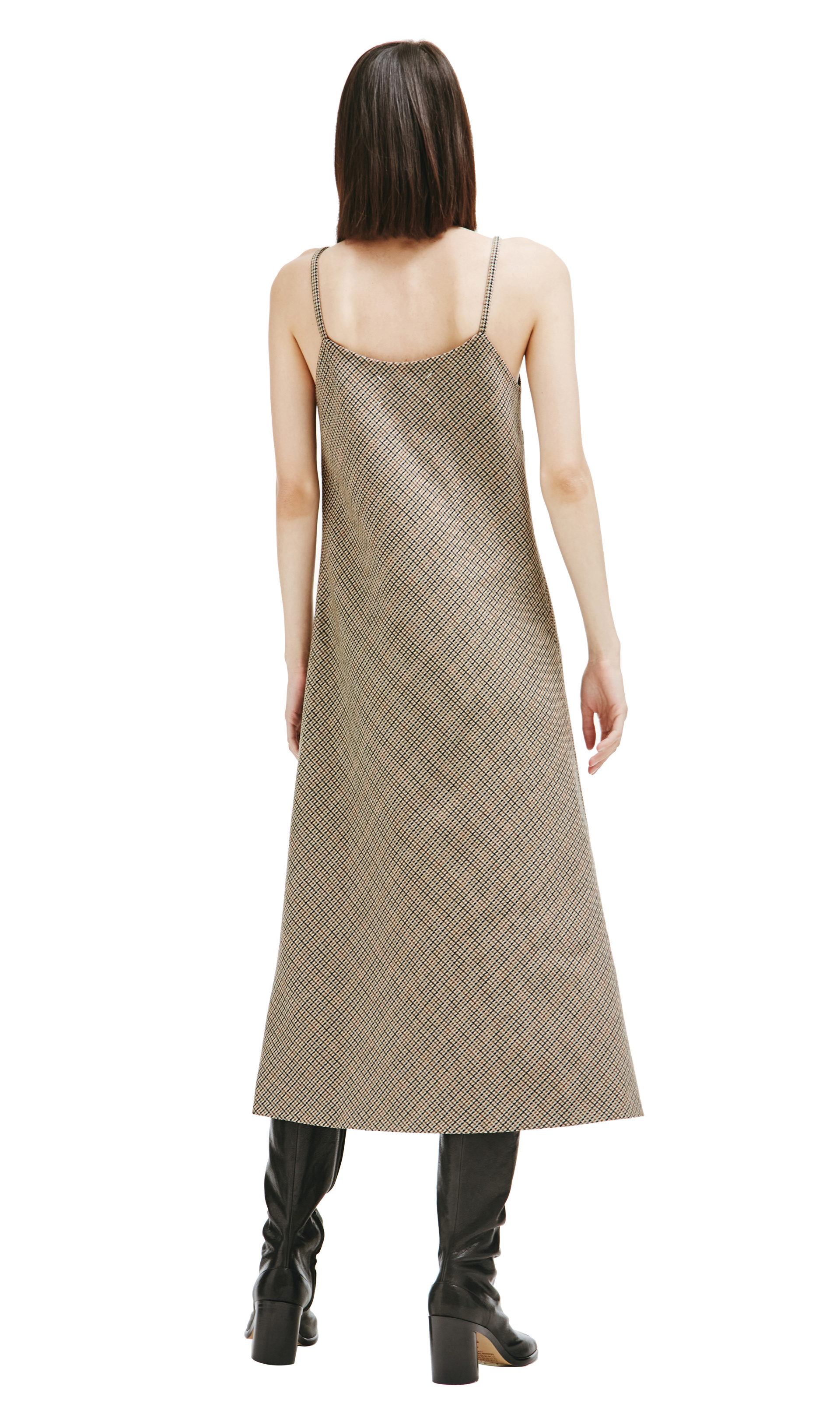 Maison Margiela Шерстяное платье на бретелях