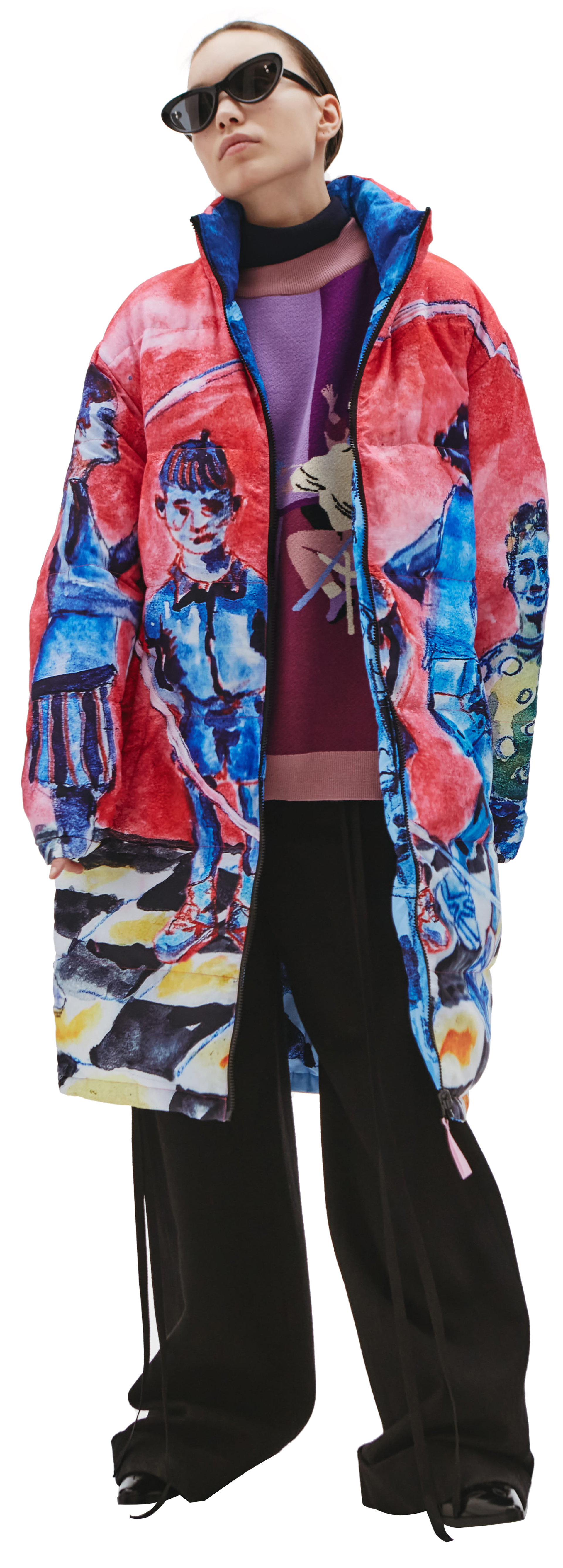 KidSuper Двусторонний пуховик с рисунком