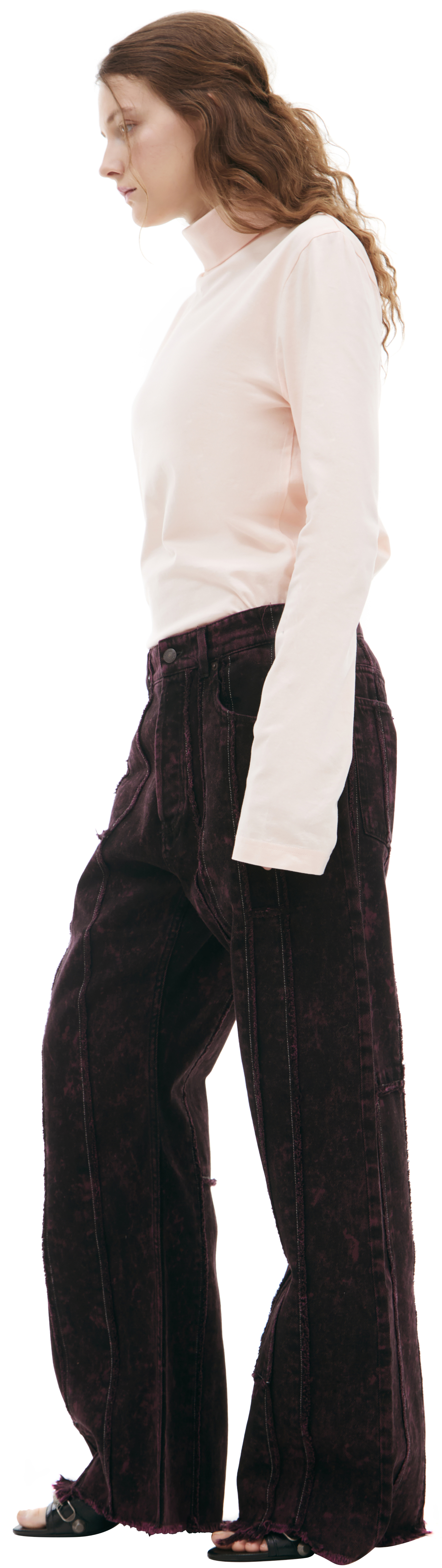 Acne Studios Джинсы с вертикальной прострочкой