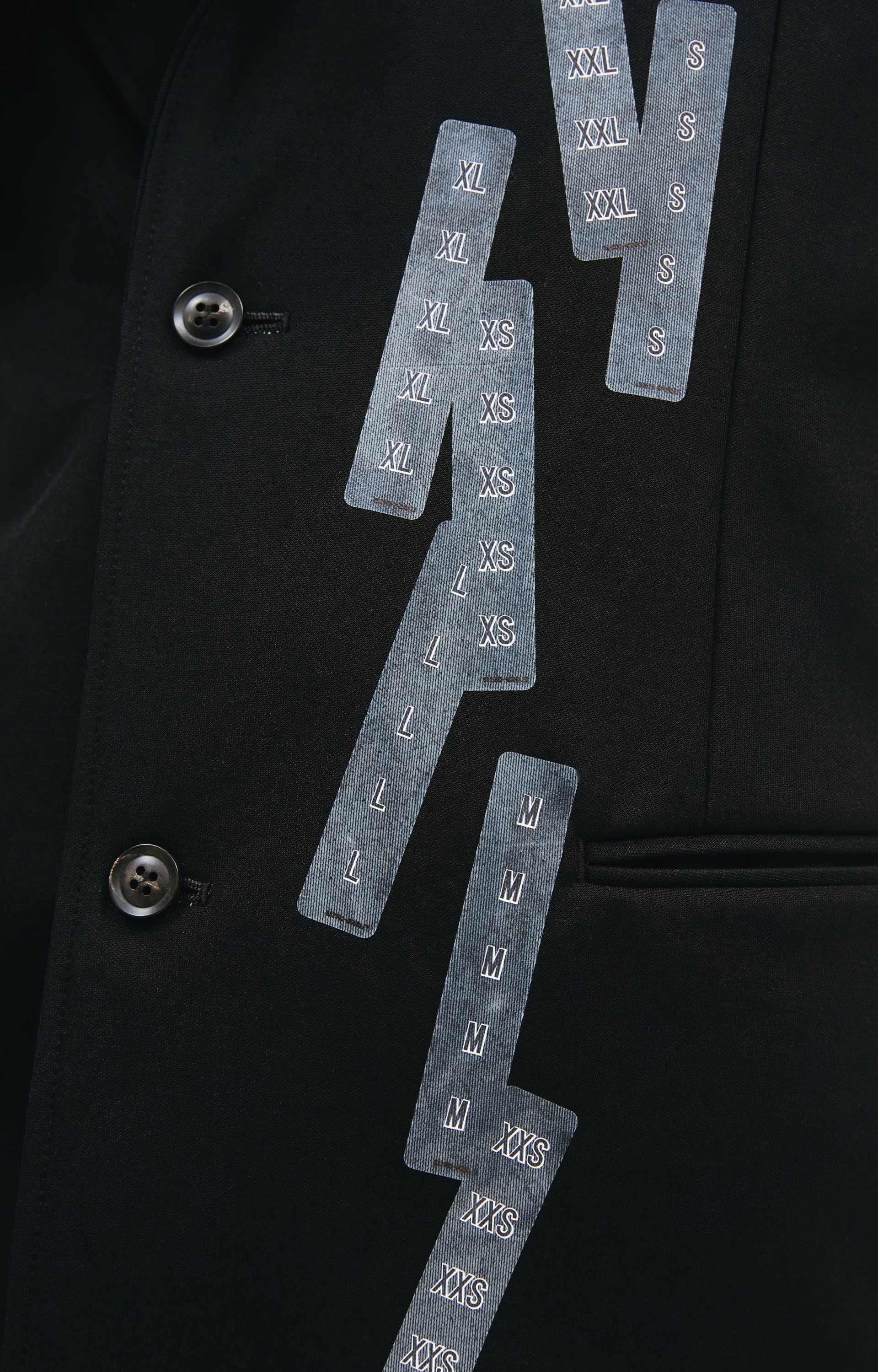 Doublet Пиджак с принтом размерной ленты