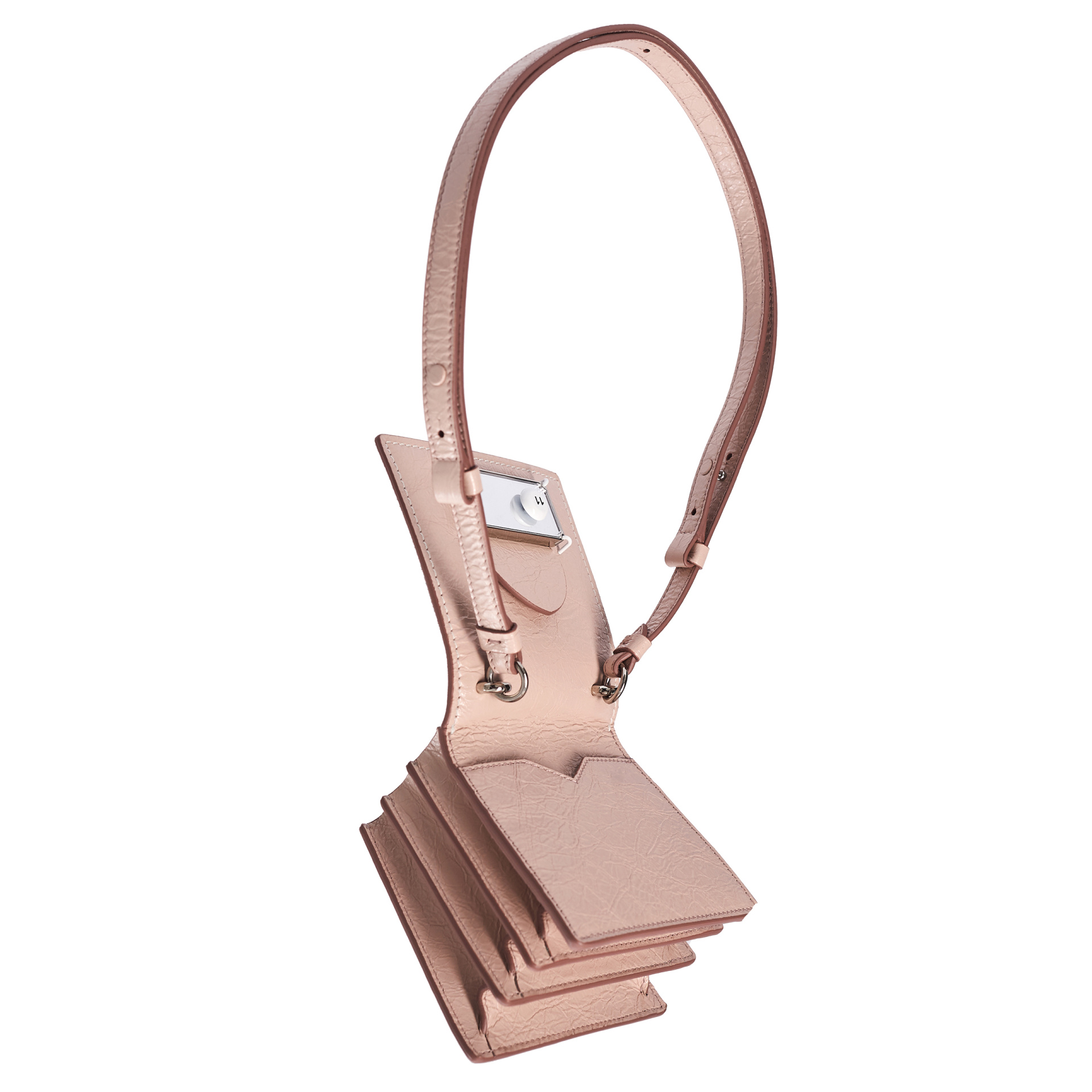 Maison Margiela Розовая кожаная сумка