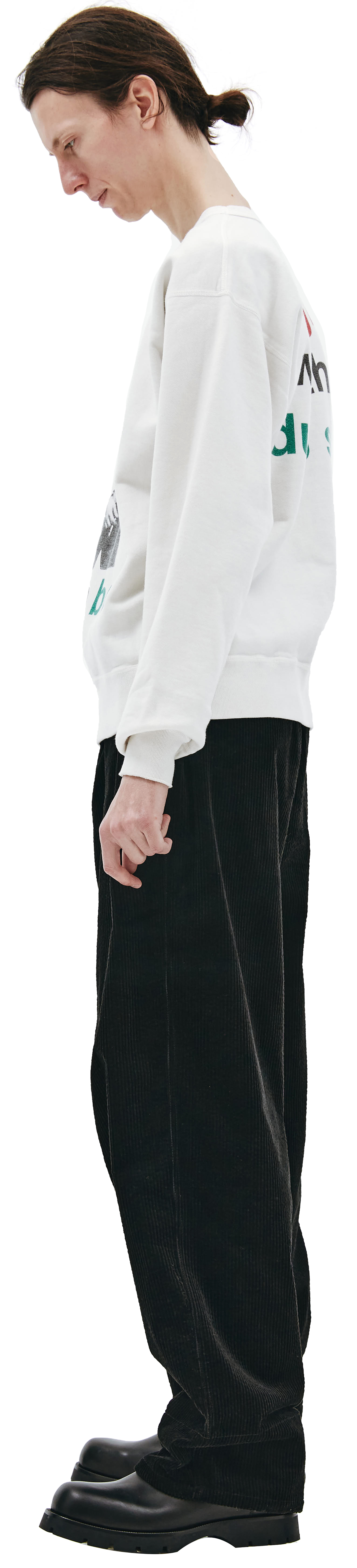 Saint Michael Белый свитшот c принтом Read a book