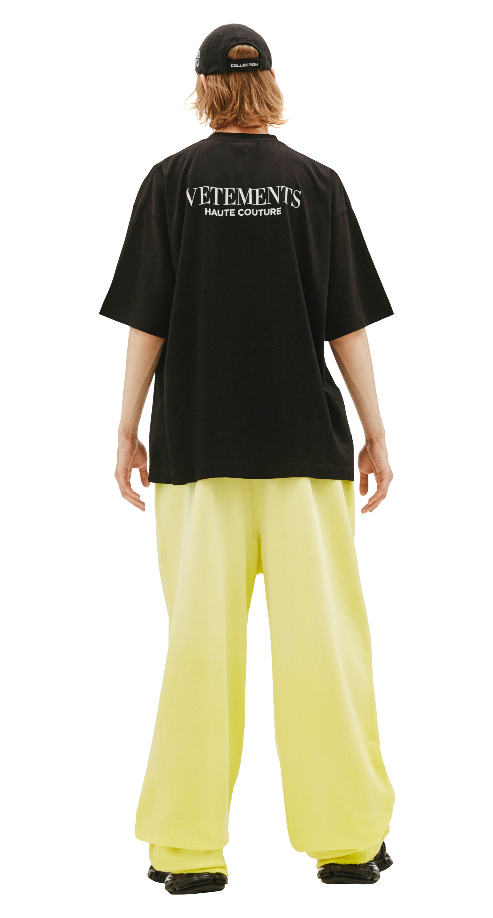 VETEMENTS Черная футболка с принтом Fashion is my profession