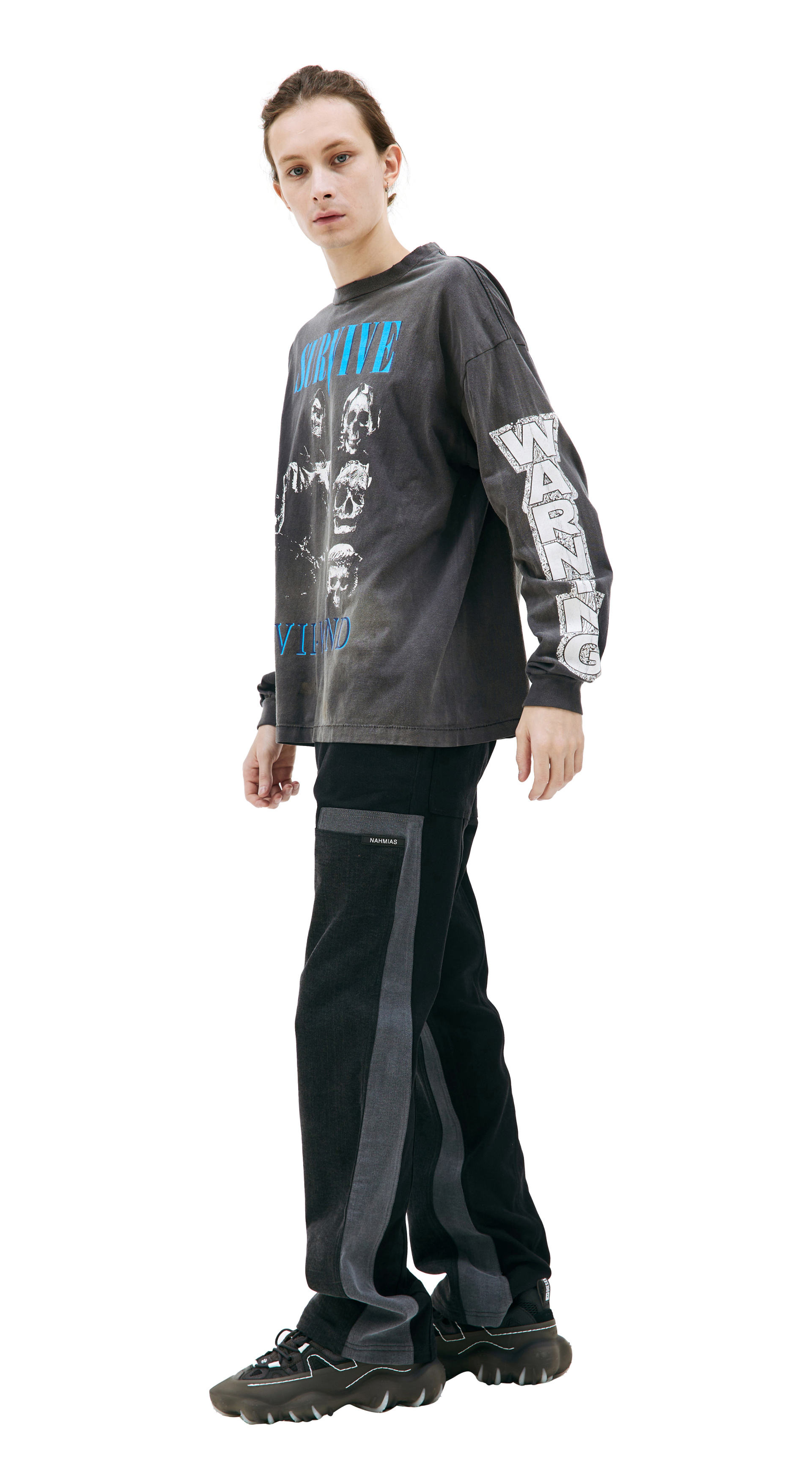 Saint Michael Лонгслив с принтом \'Survive\'