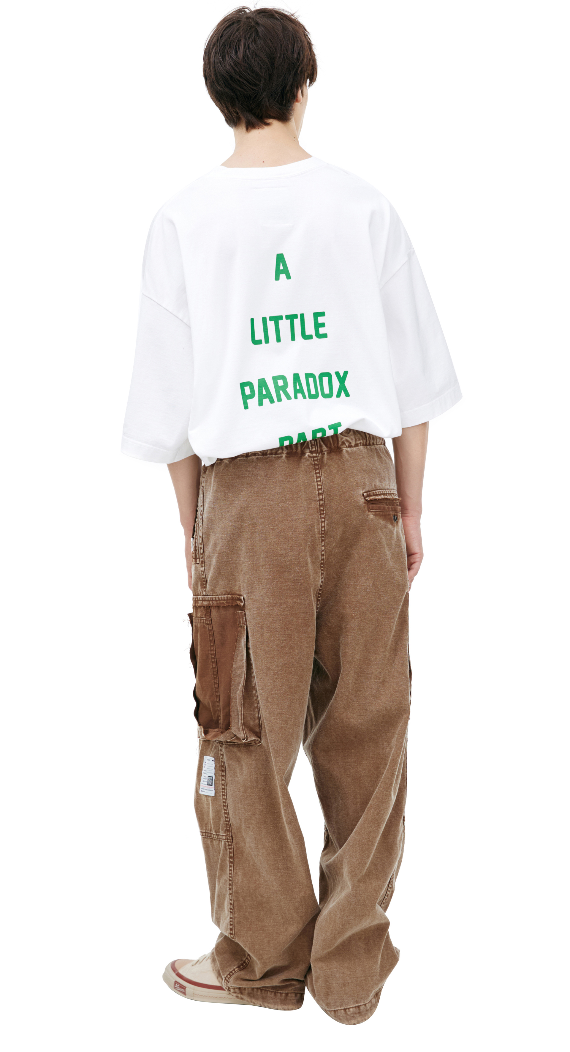 Maison Mihara Yasuhiro Карго брюки с оторванным карманом