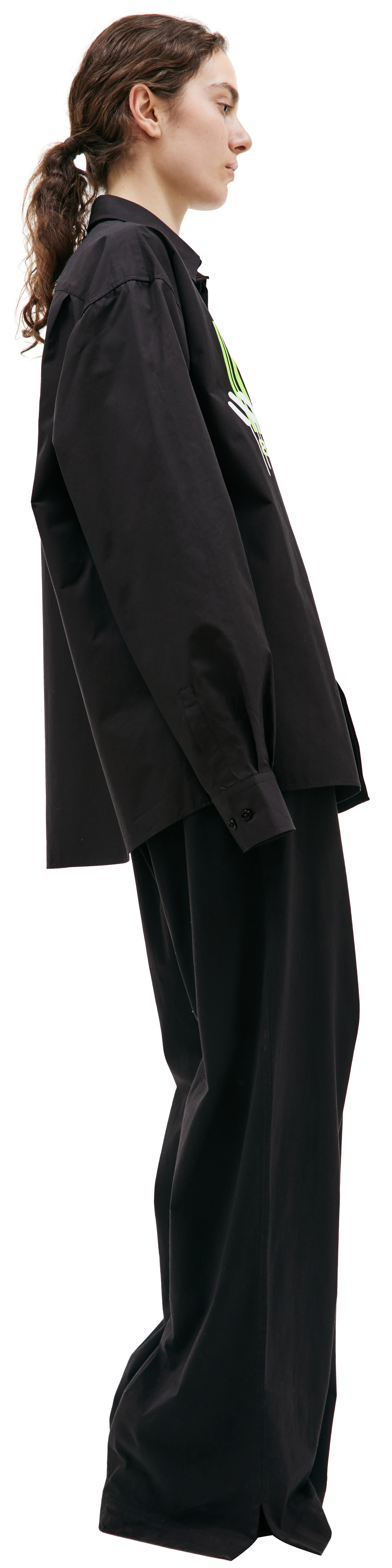 VTMNTS Рубашка Barcode с неоновым принтом