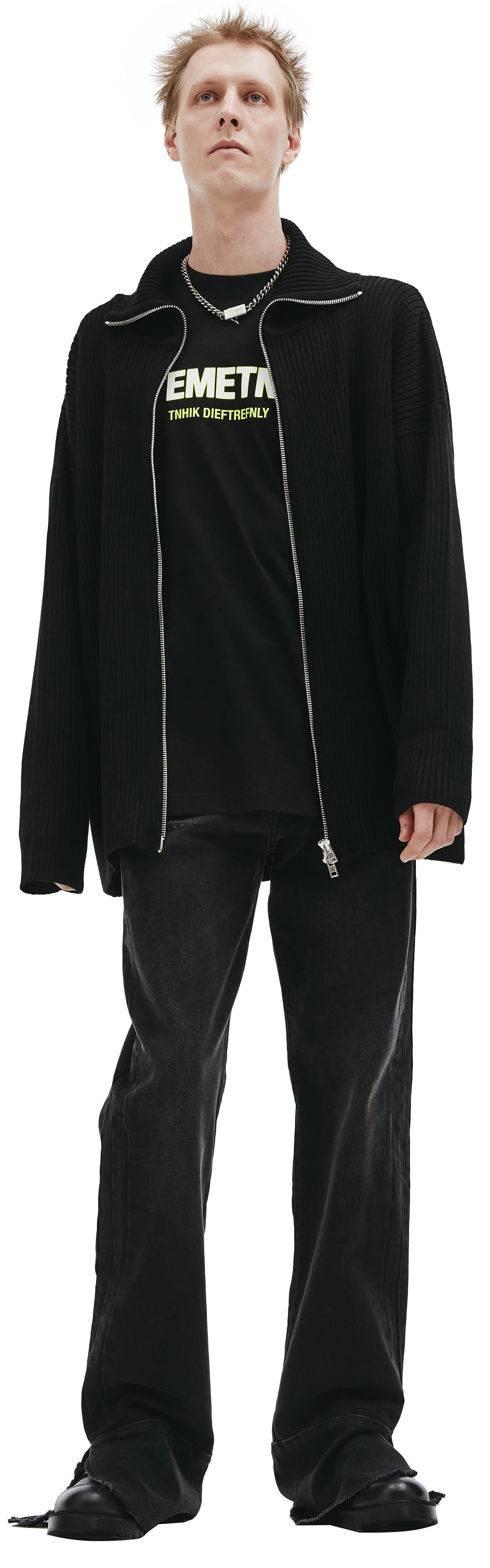 VETEMENTS Шерстяной кардиган на молнии