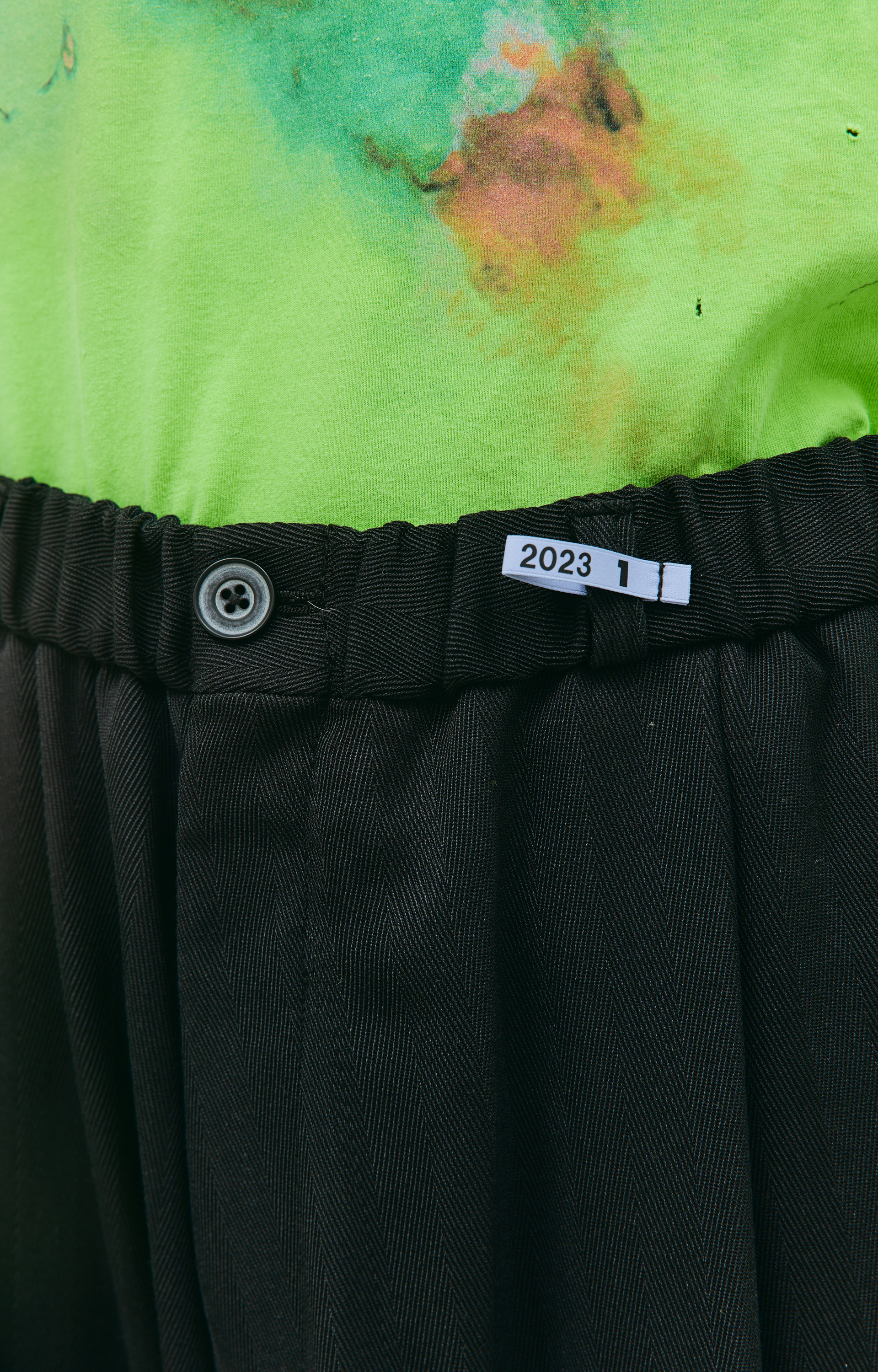 Maison Mihara Yasuhiro Широкие брюки с защипами