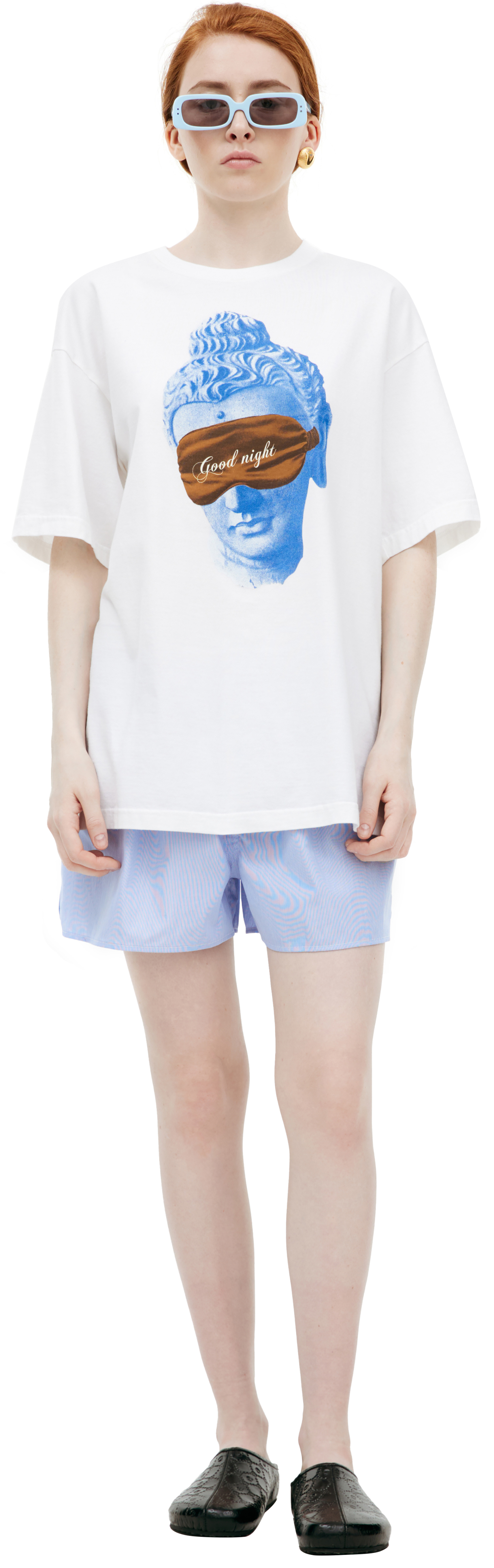 Undercover Белая футболка с принтом