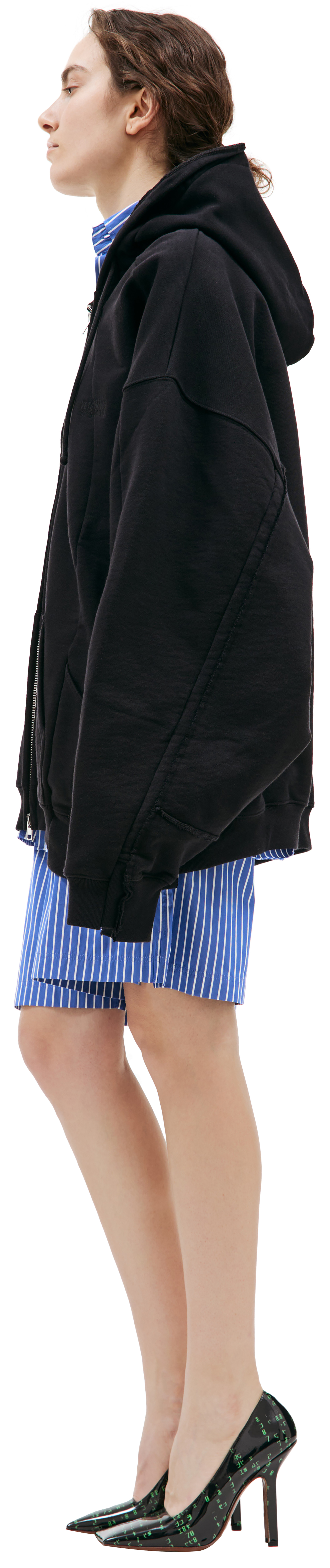 VETEMENTS Оверсайз худи на молнии