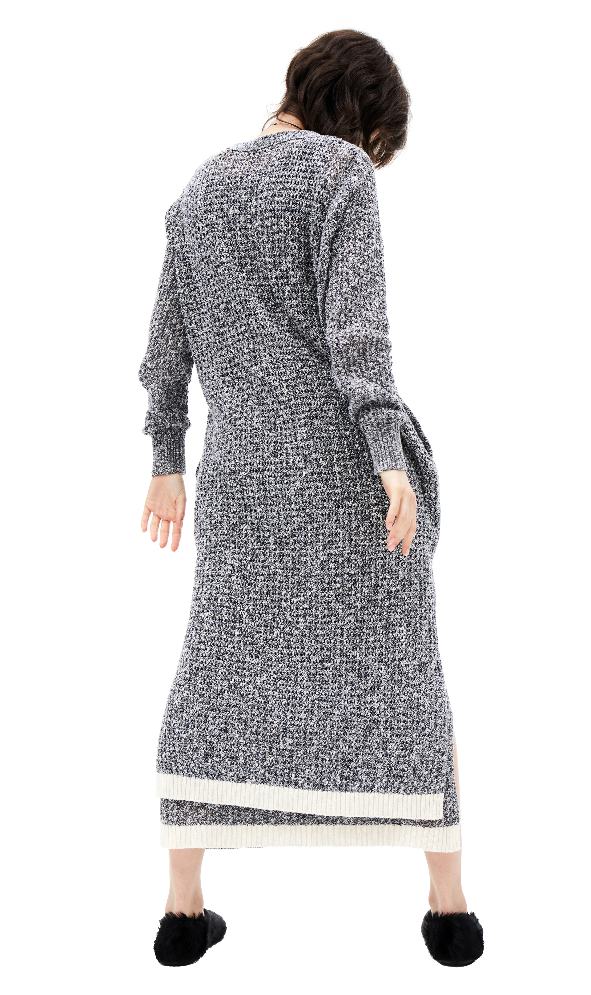 Y\'s Вязаный кардиган из льна и хлопка