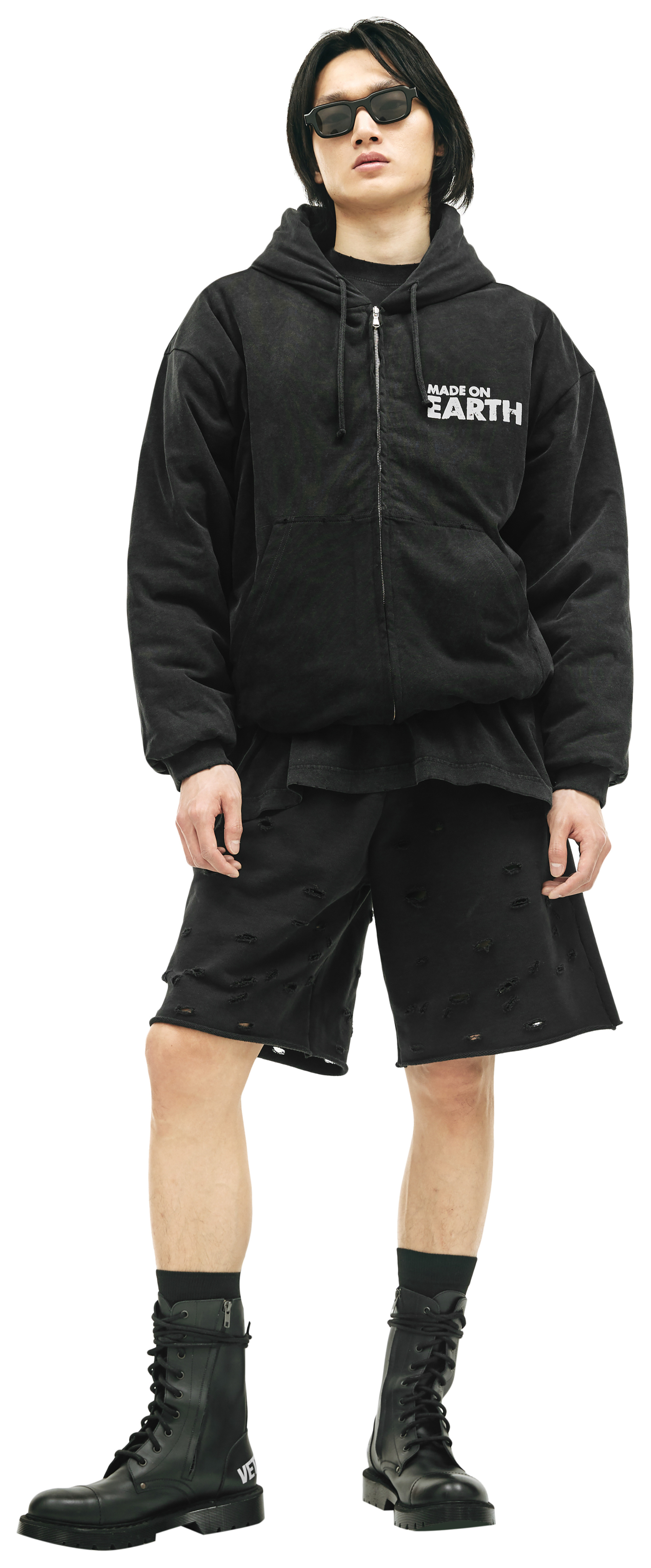 VETEMENTS Бомбер с принтом Made on earth