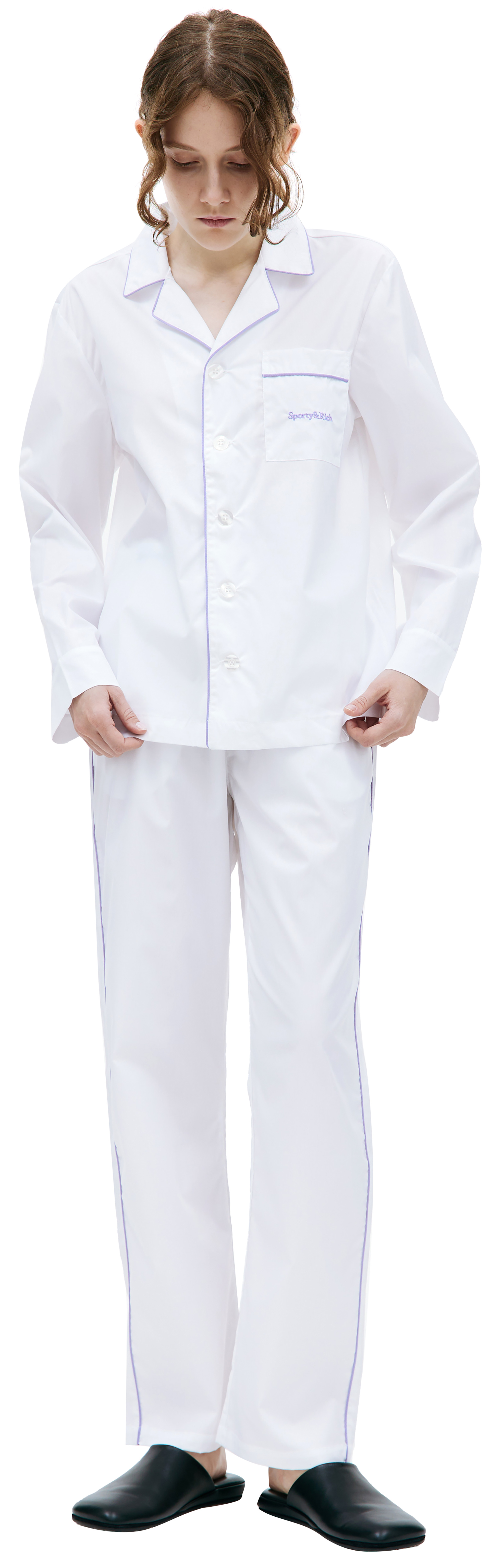 SPORTY & RICH Пижамная рубашка Serif