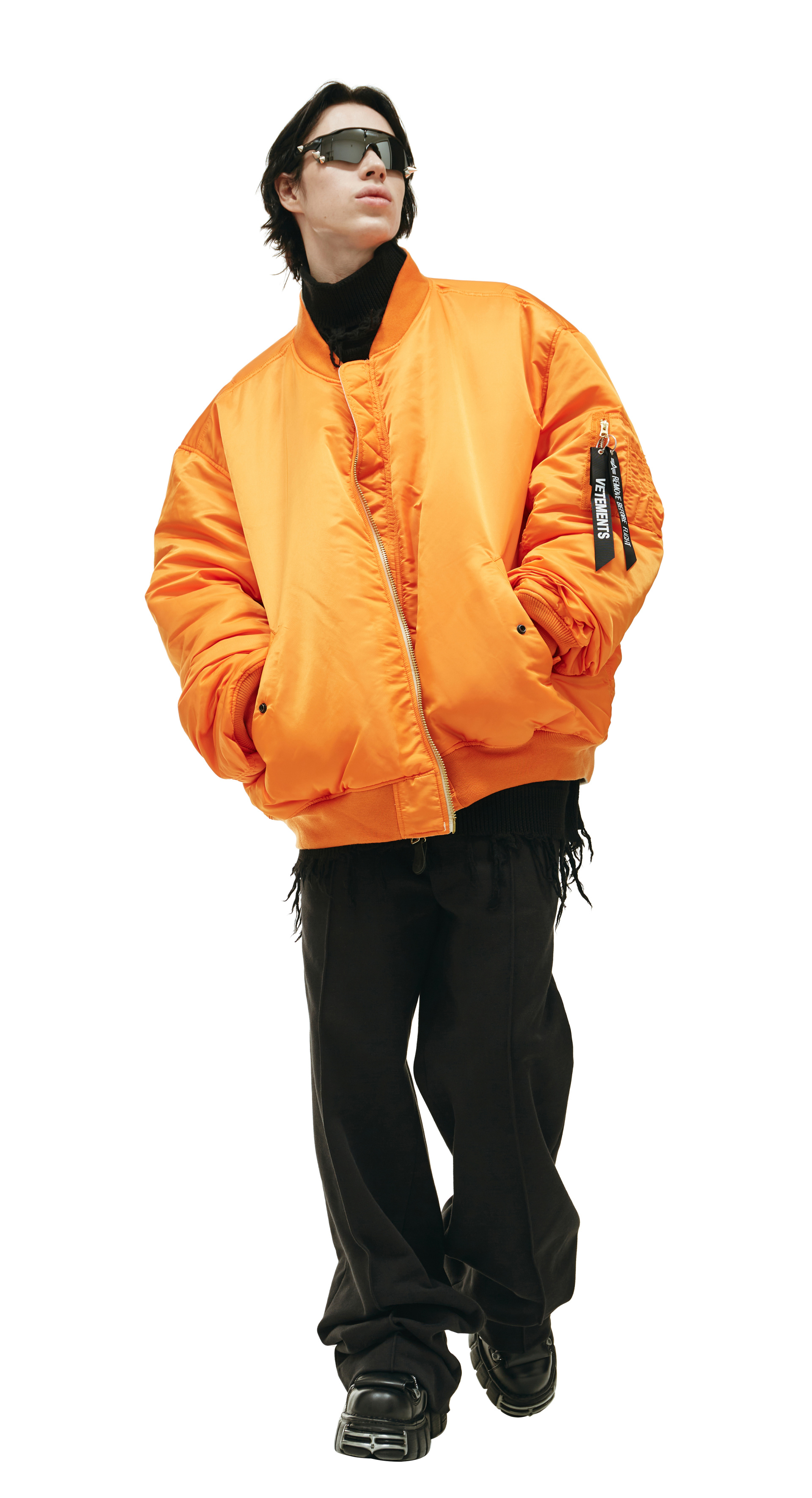 VETEMENTS Двусторонний бомбер VETEMENTS X ALPHA INDUSTRIES