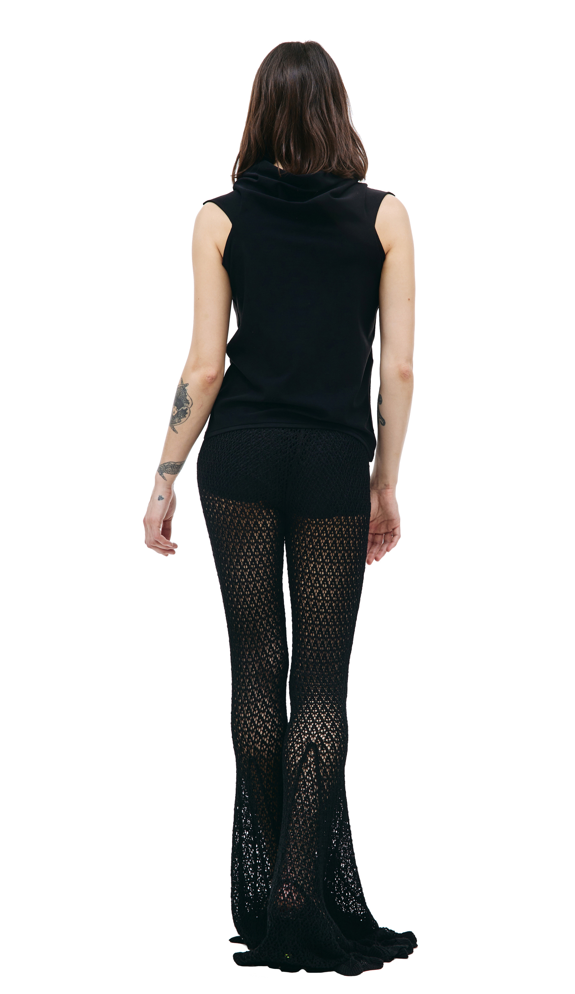 QUIRA Черный топ без рукавов