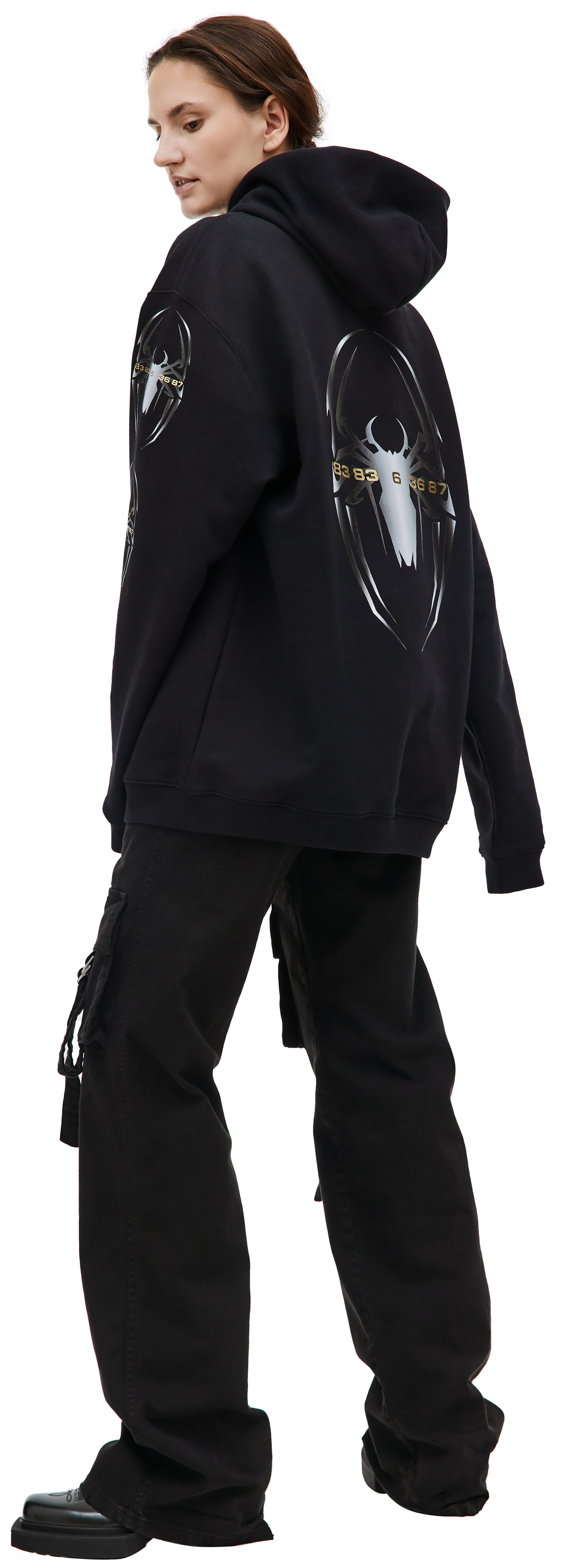 VTMNTS Черное худи Spider