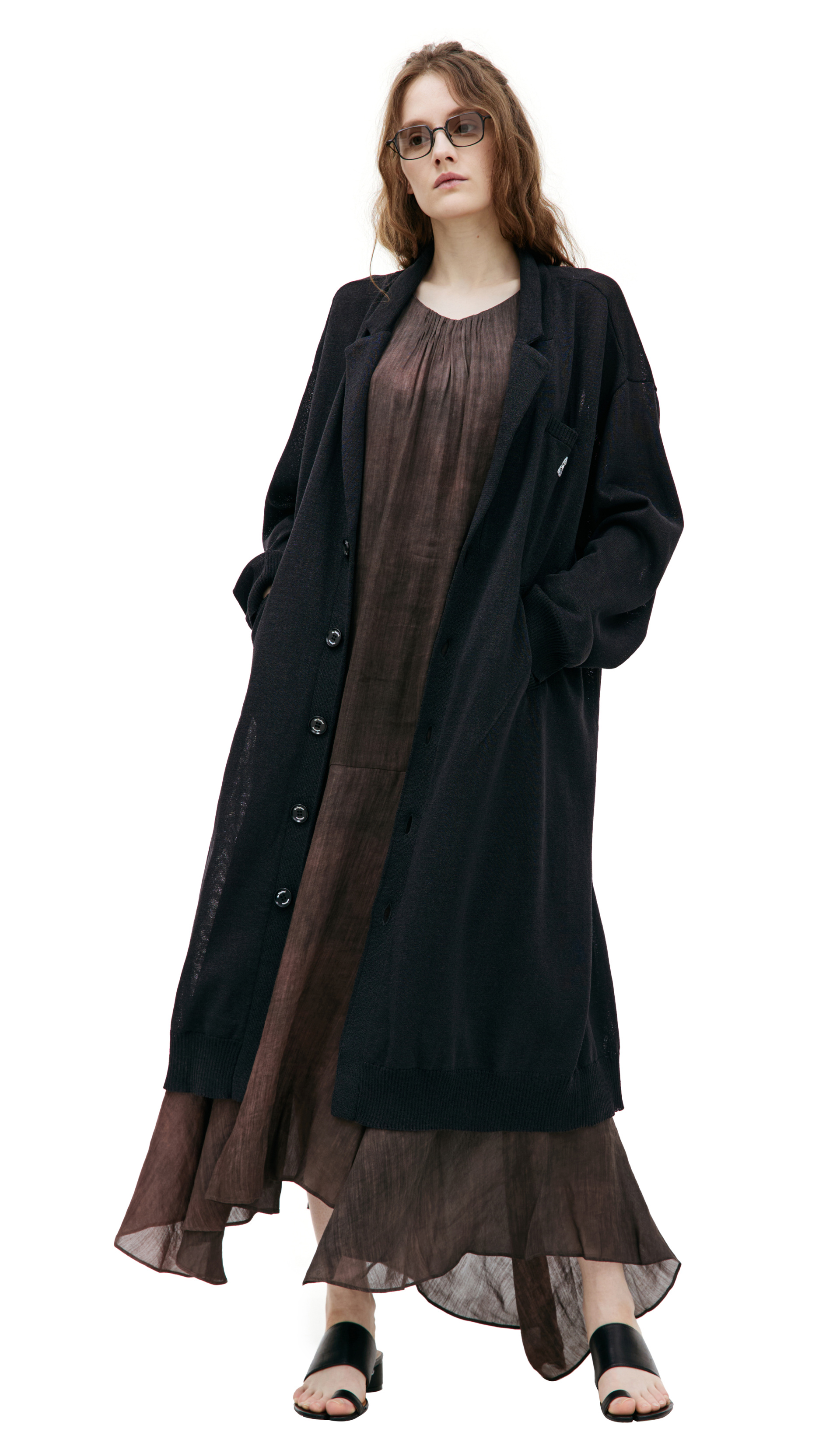 Undercover Длинный кардиган с логотипом