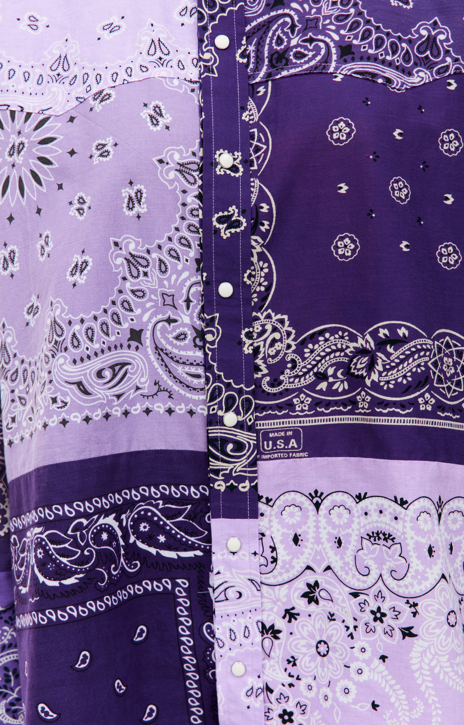 Children of the discordance Рубашка на кнопках с принтом пейсли