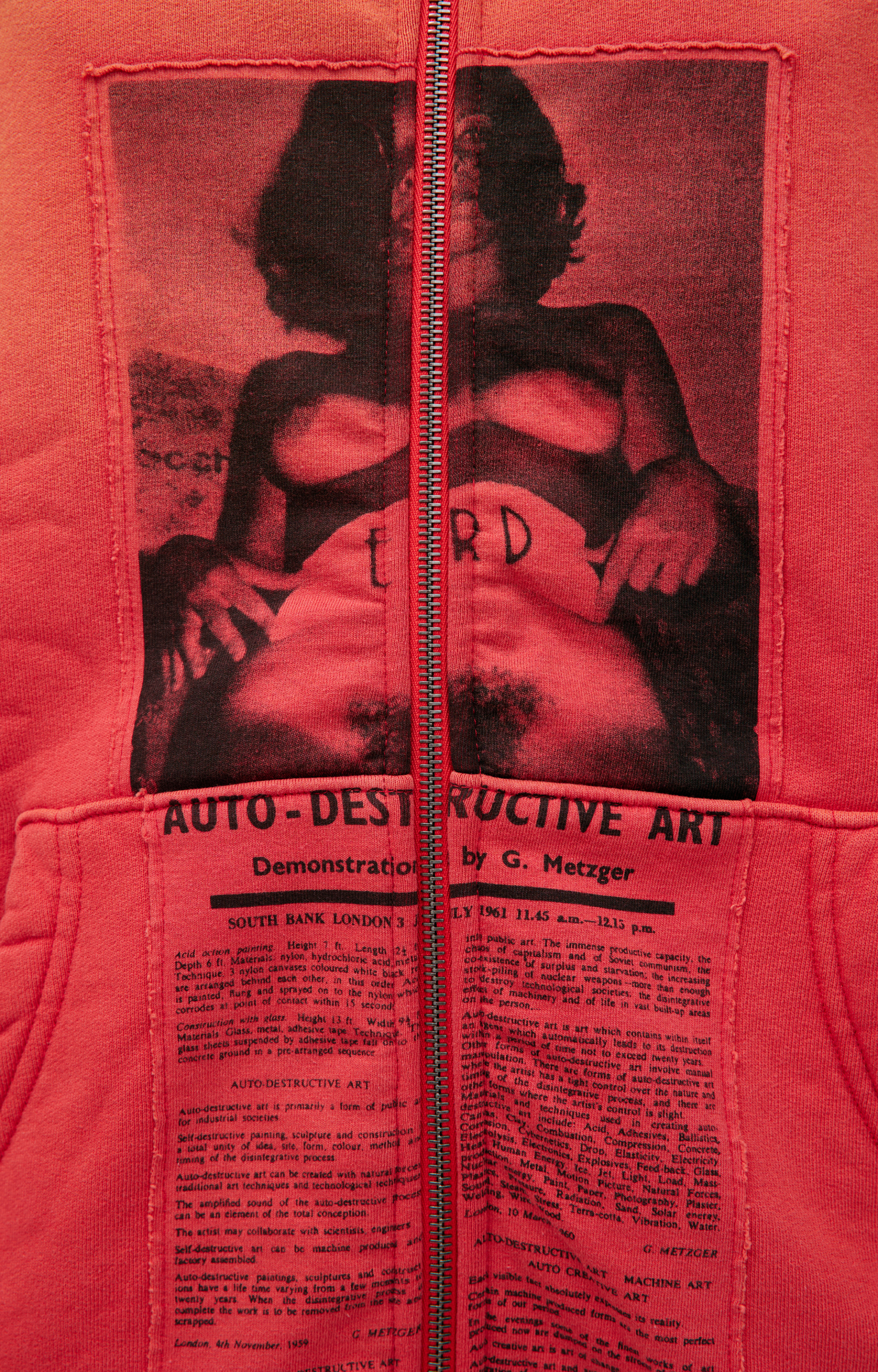 Enfants Riches Déprimés Красное худи на молнии