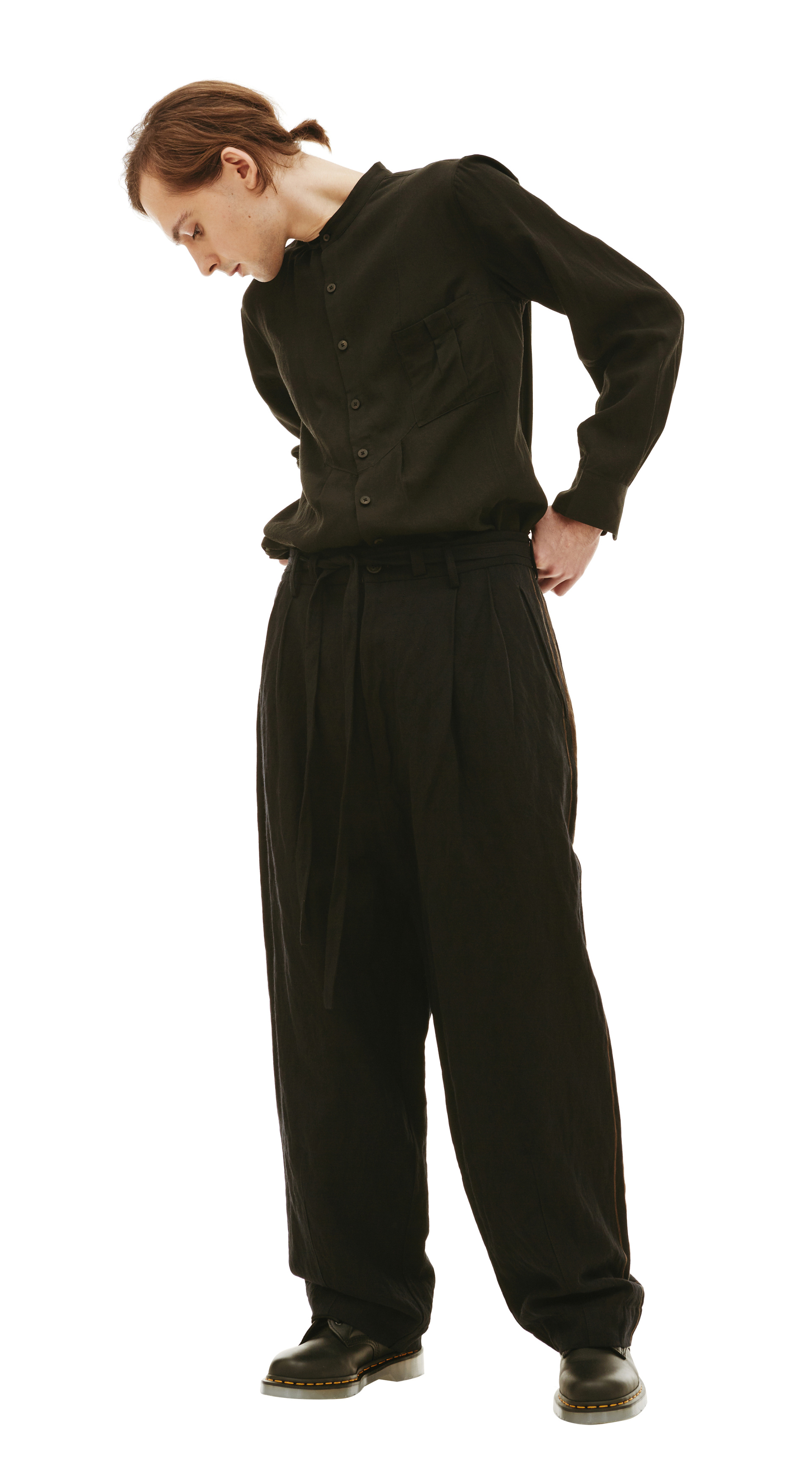 Ziggy Chen Широкие брюки с завязками