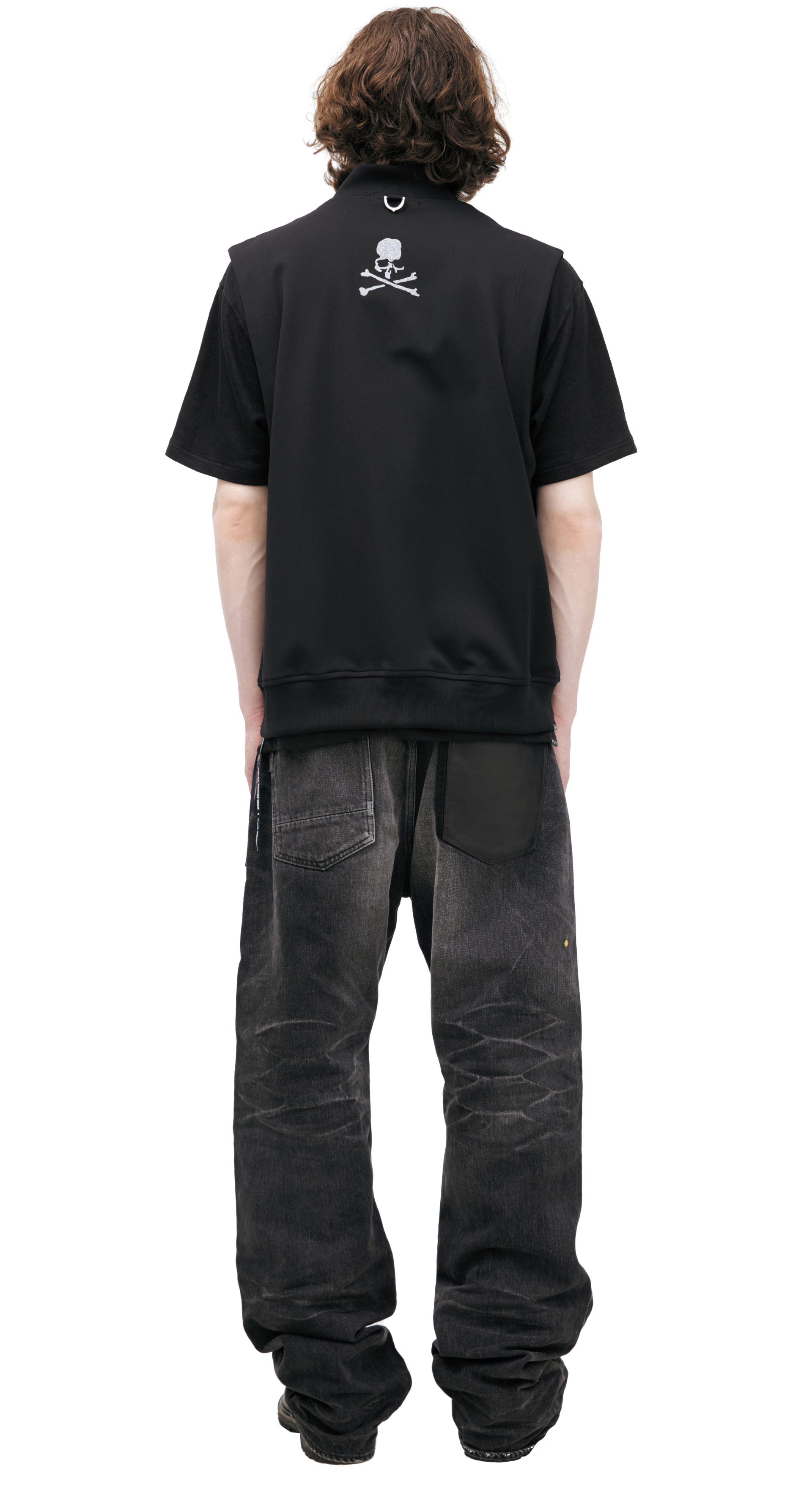 Mastermind WORLD Черный жилет на молнии