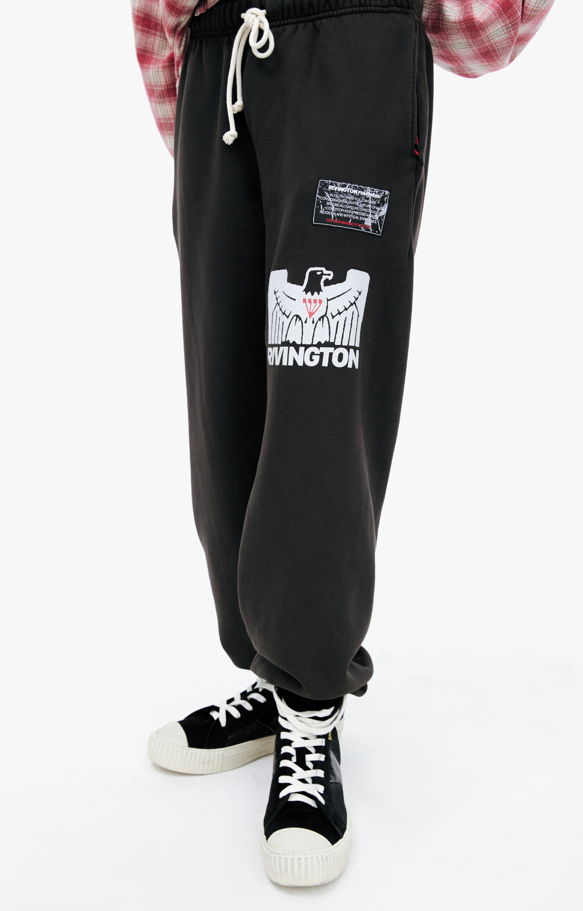 RRR123 Спортивные брюки с принтом