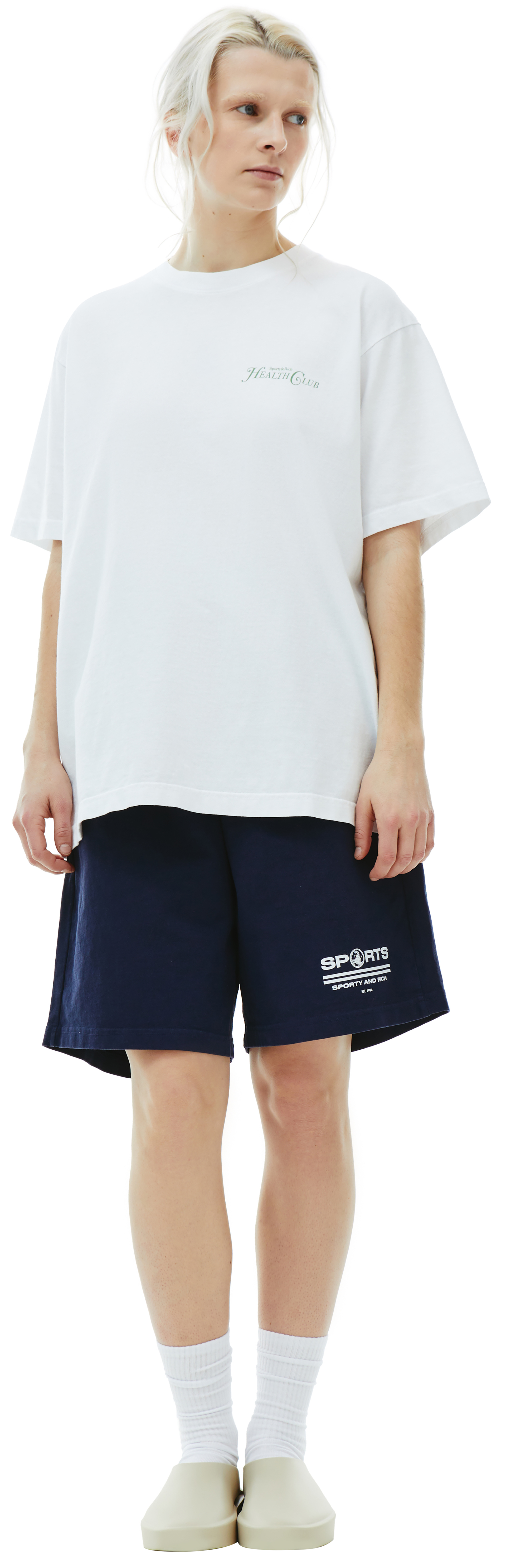 SPORTY & RICH Белая футболка Rizzoli