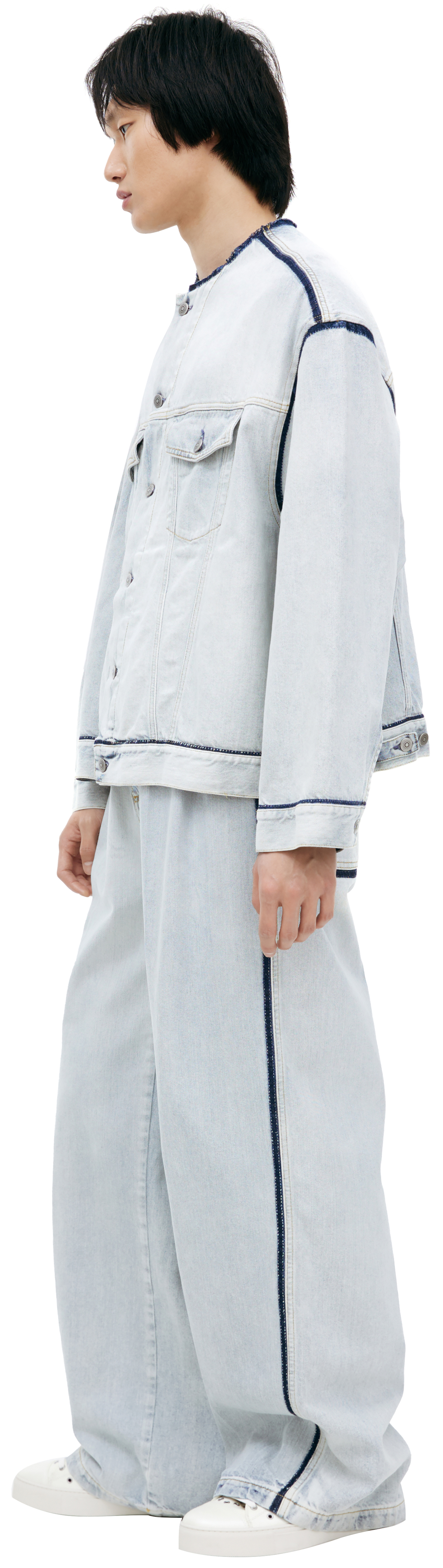 Maison Margiela Джинсовая куртка с контрастными швами