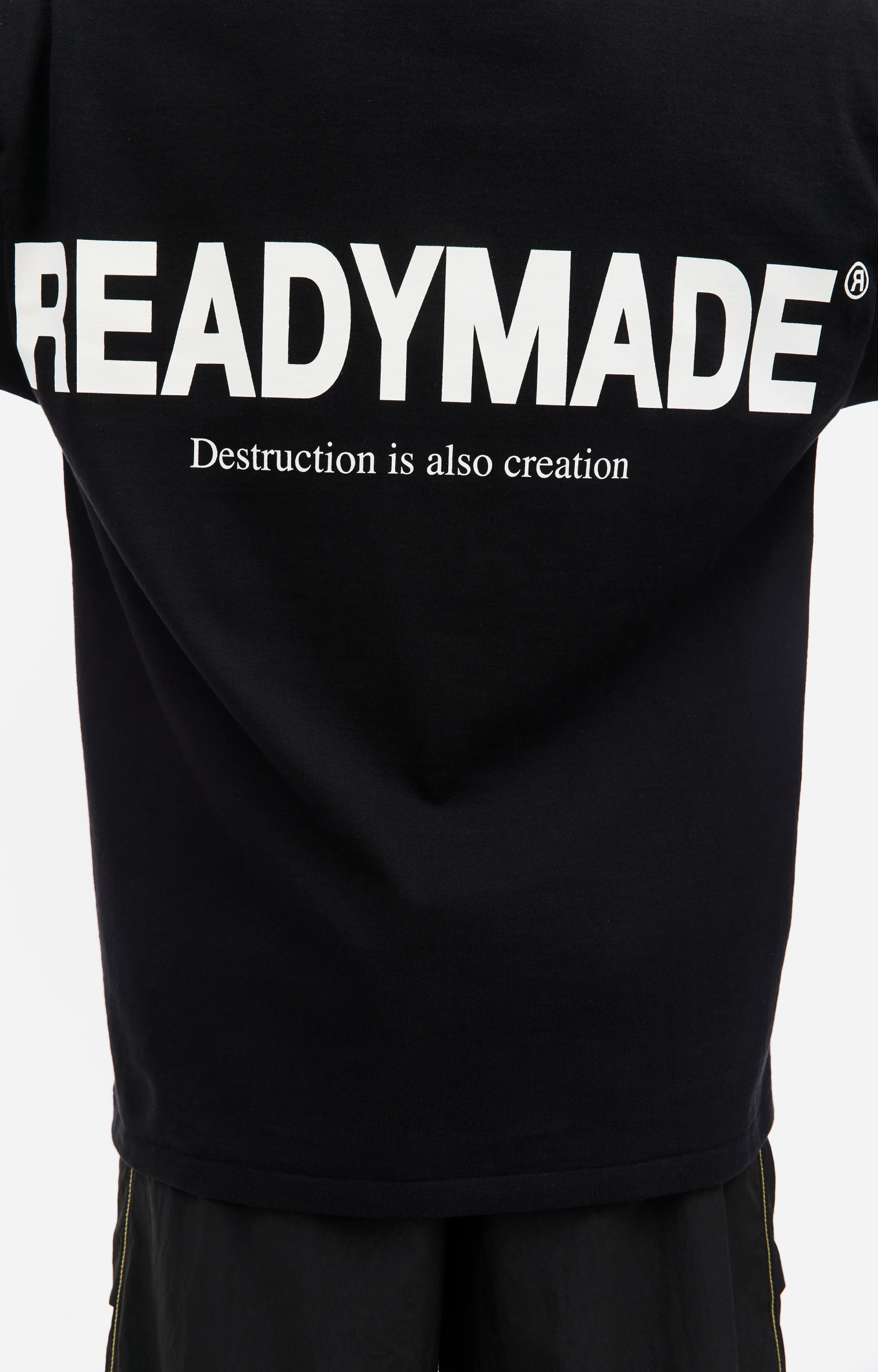 Readymade Черная футболка Smile с логотипом