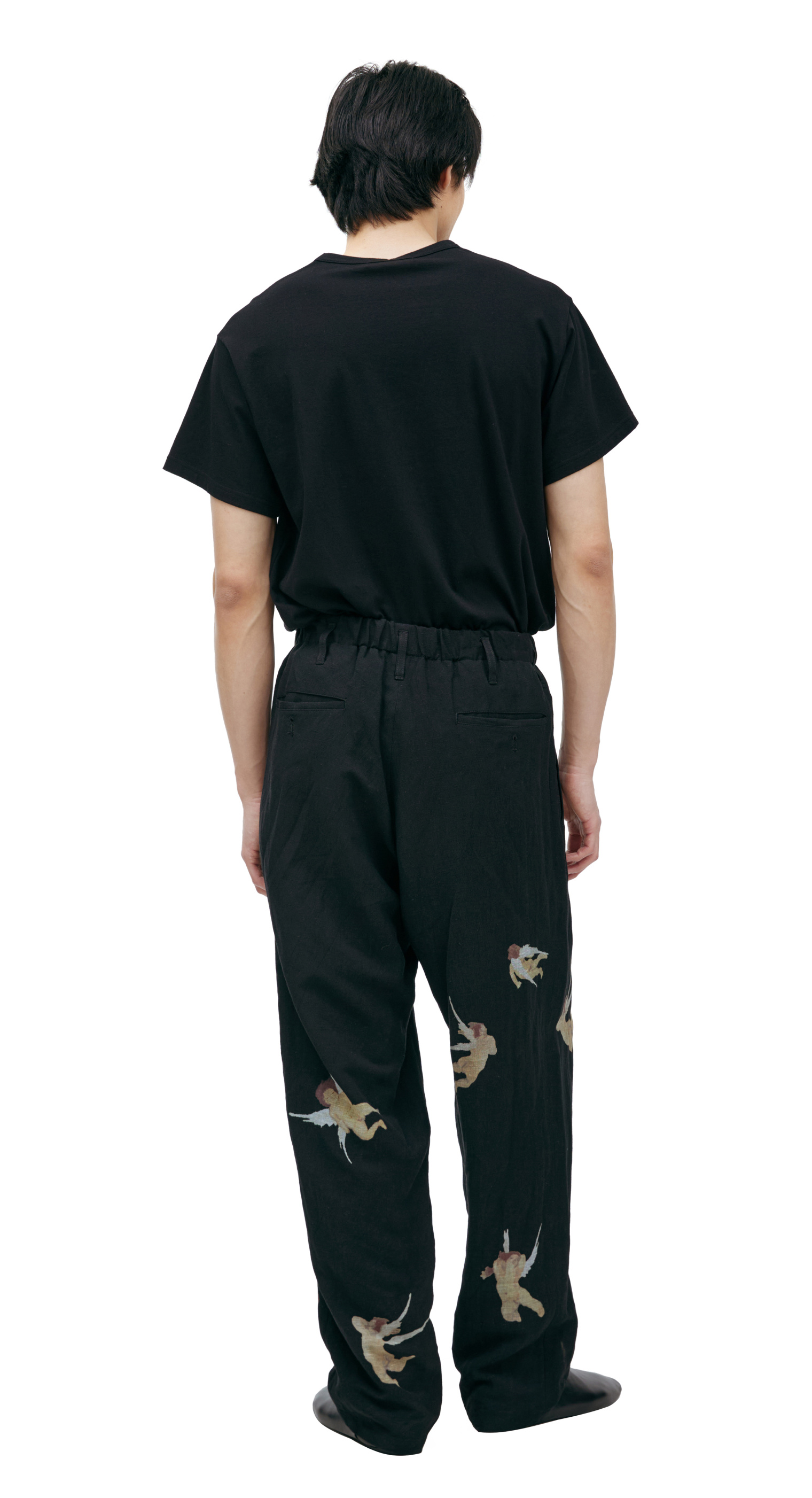 Yohji Yamamoto Брюки с монопринтом