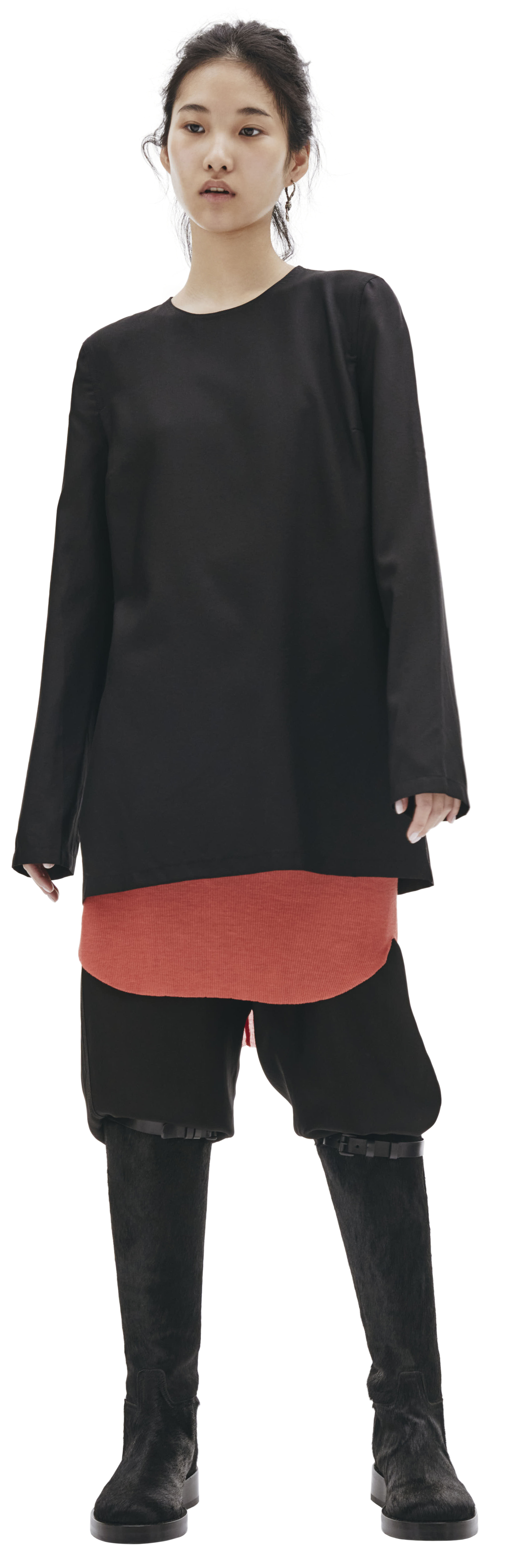 Ann Demeulemeester Топ из шерсти и шелка