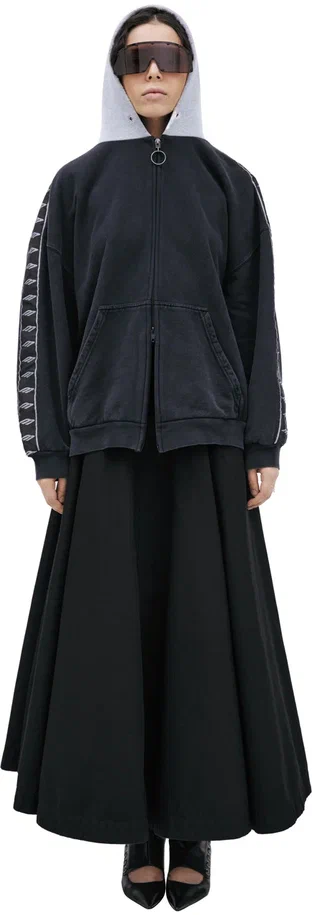 Balenciaga Черная юбка макси