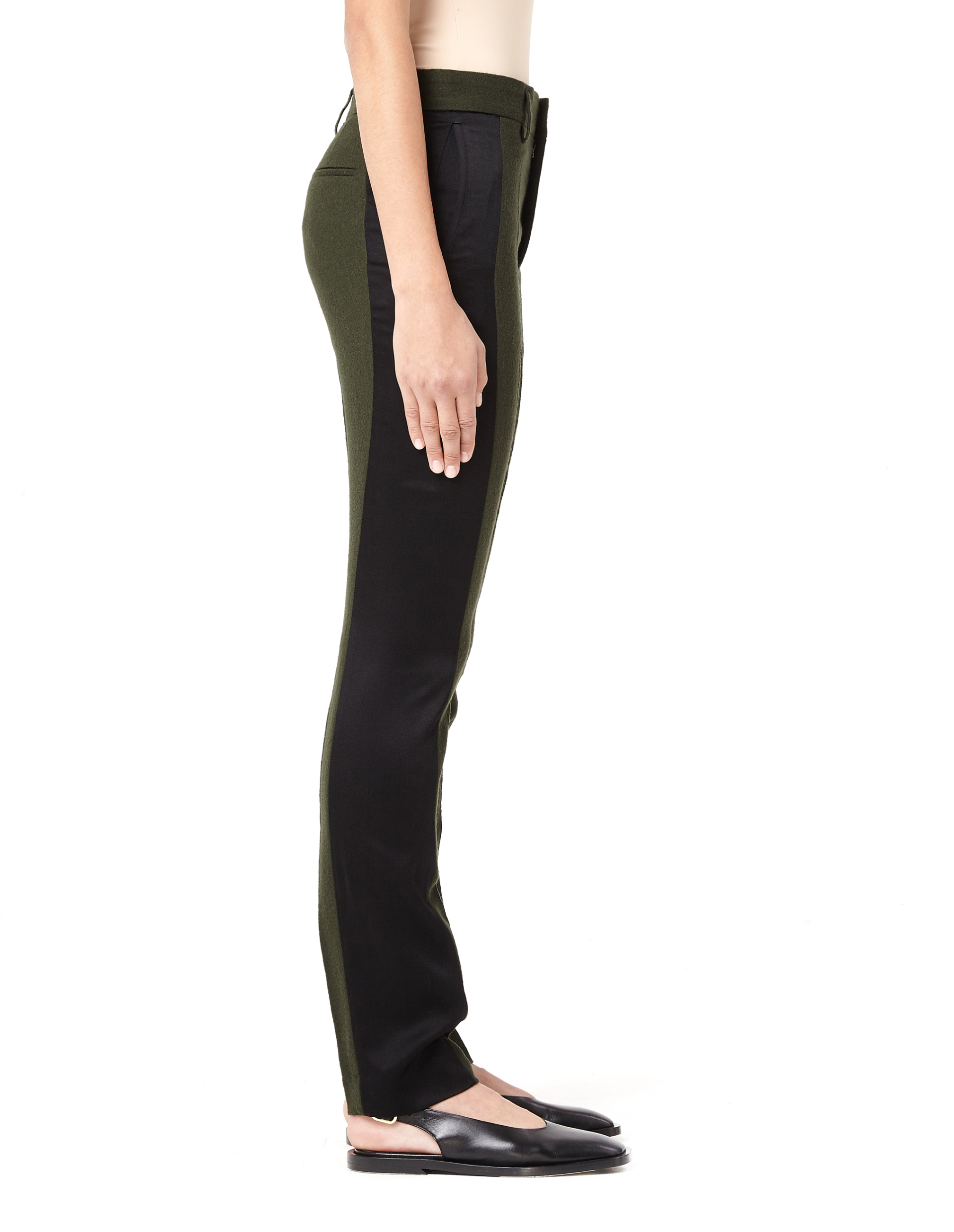 Haider Ackermann Шерстяные брюки с атласными лампасами