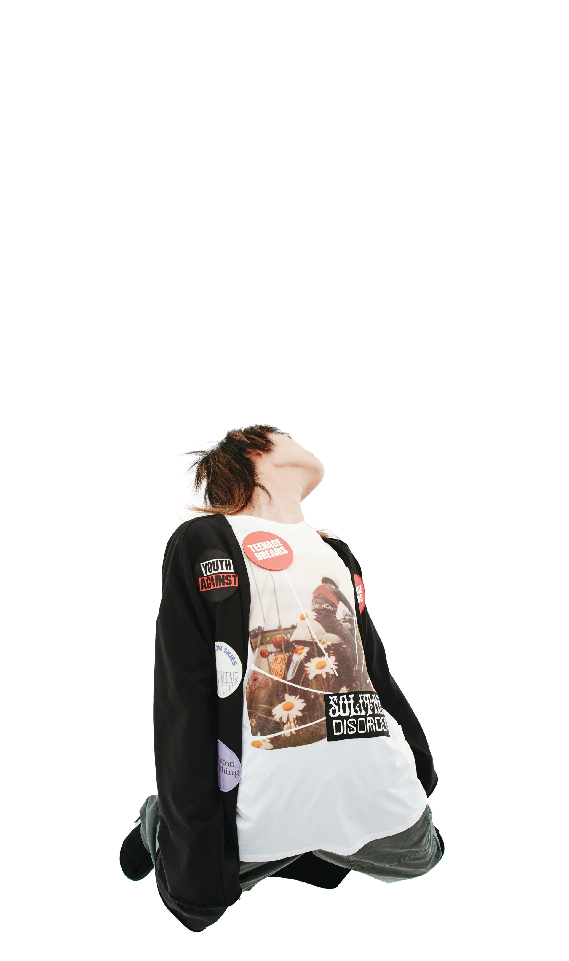 Raf Simons Черное пальто с нашивками