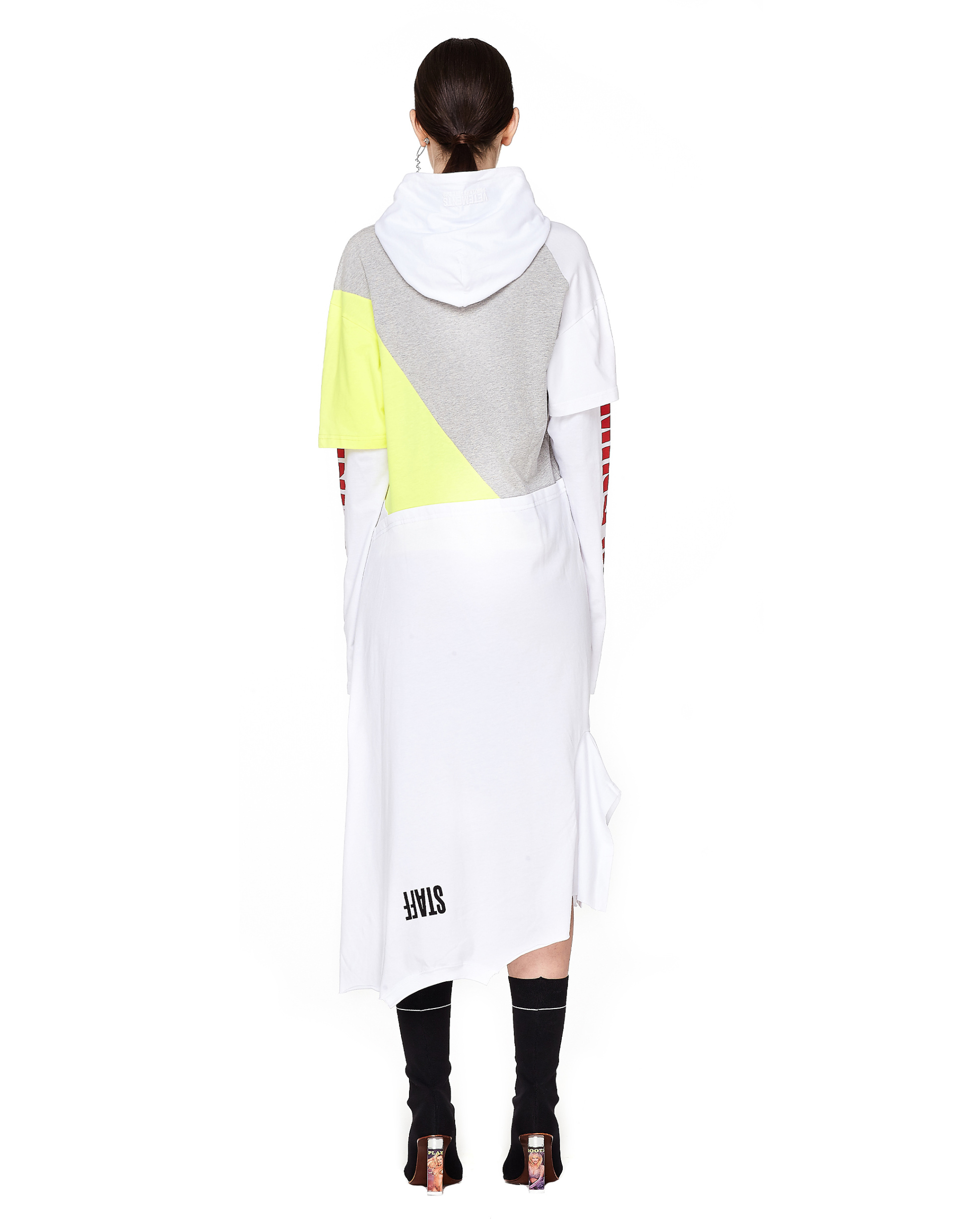 VETEMENTS Платье из хлопка с длинным рукавом