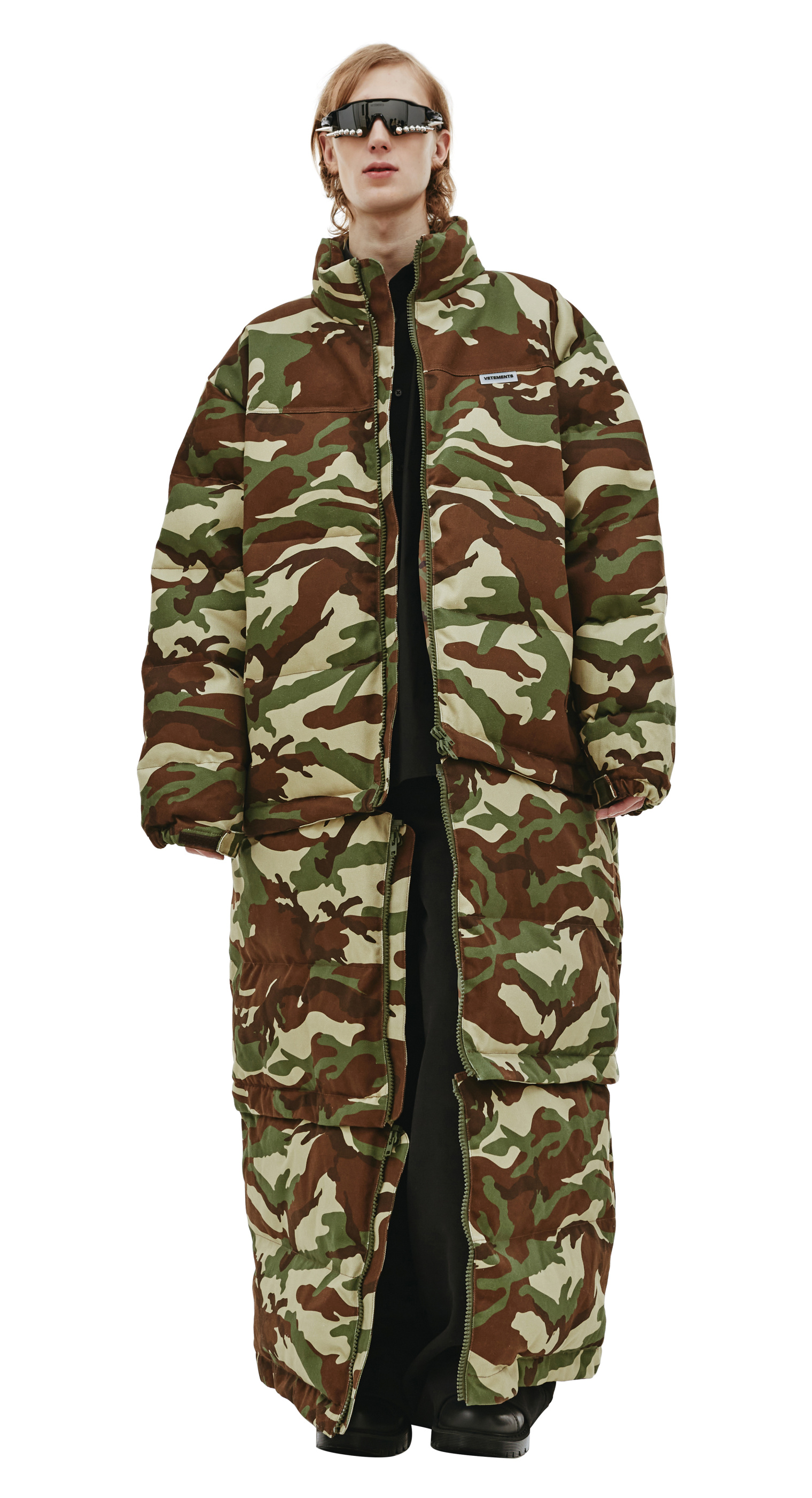 VETEMENTS Длинный пуховик - трансформер