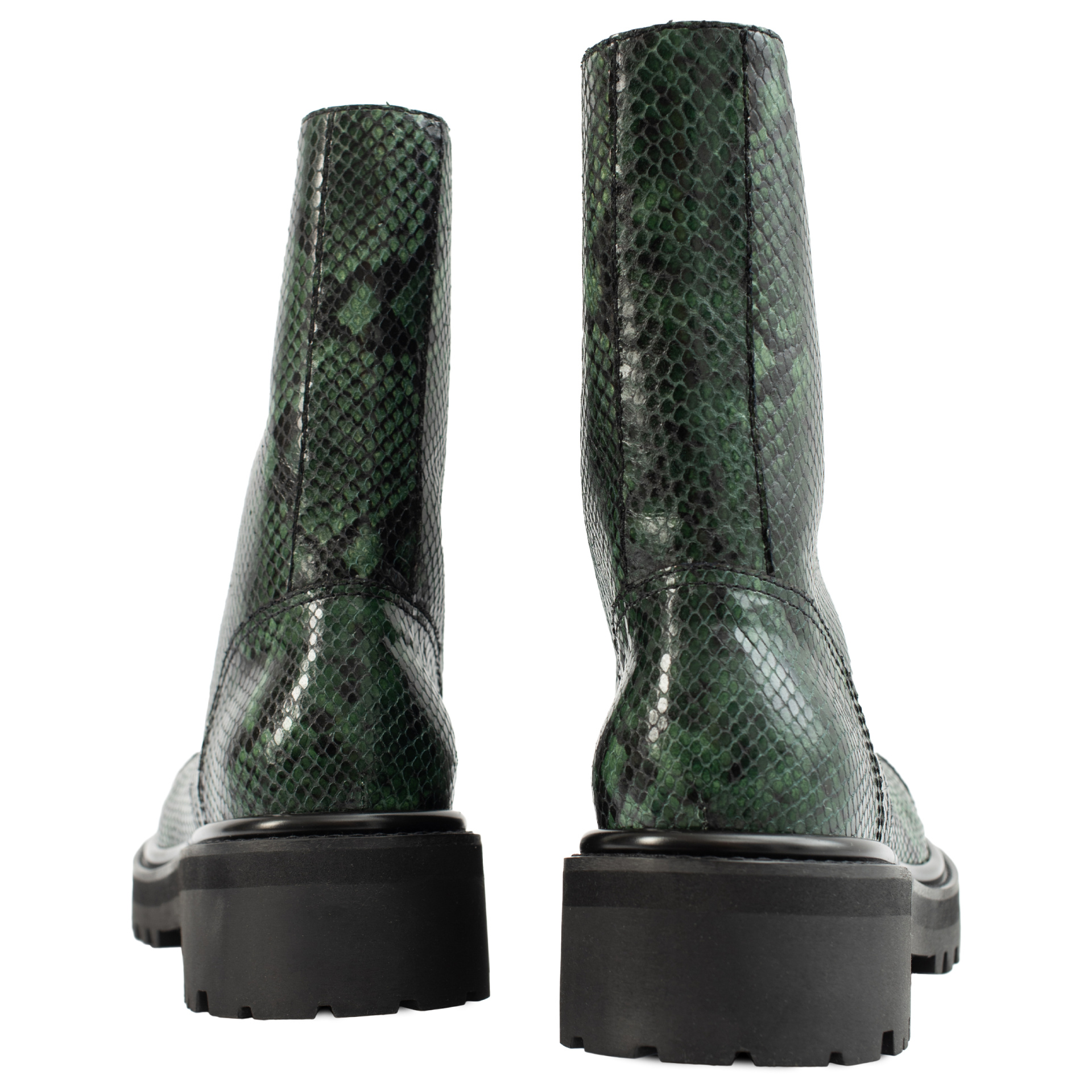 VETEMENTS Кожаные ботинки на молнии