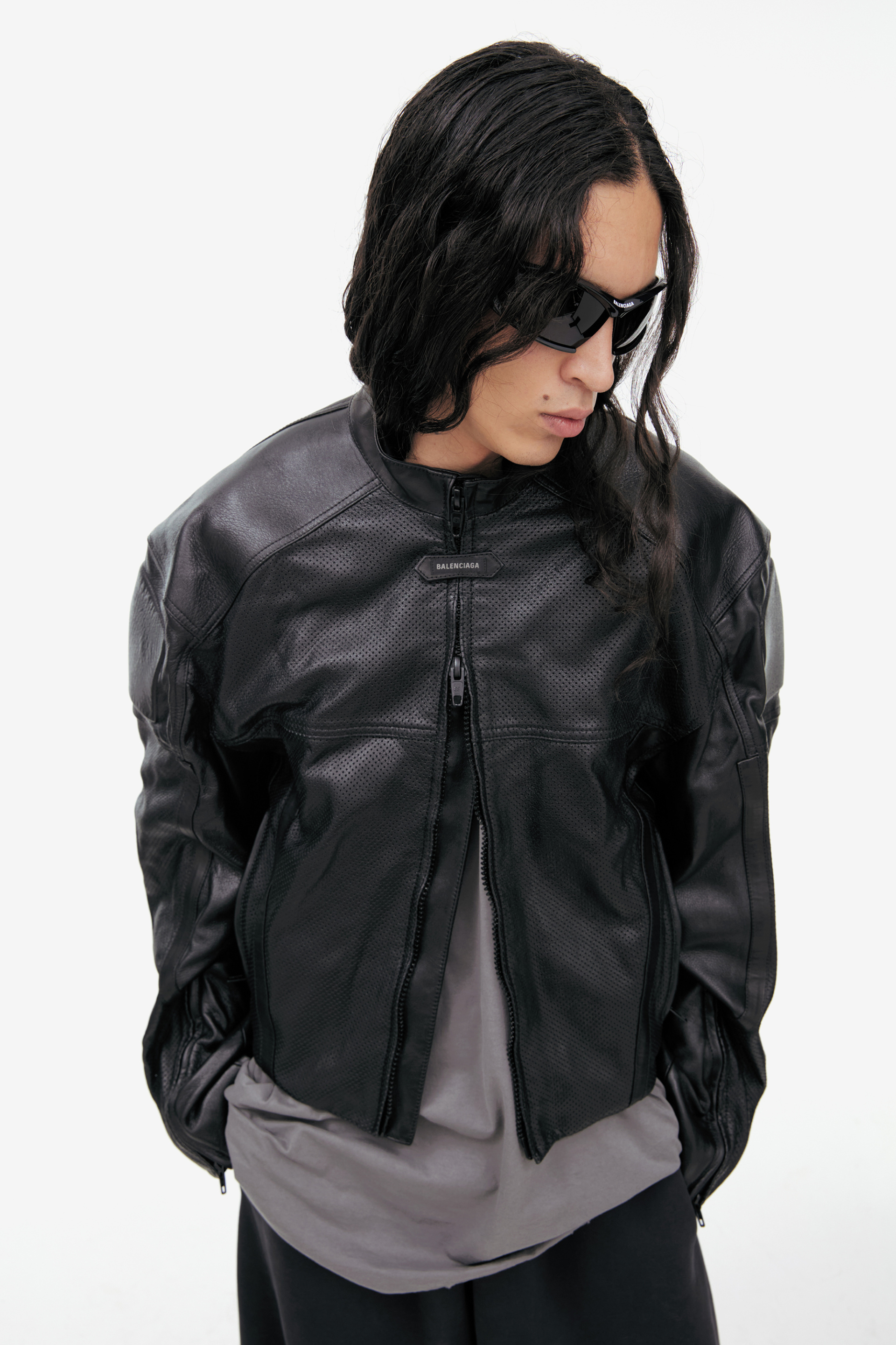 Balenciaga Черная куртка из кожи