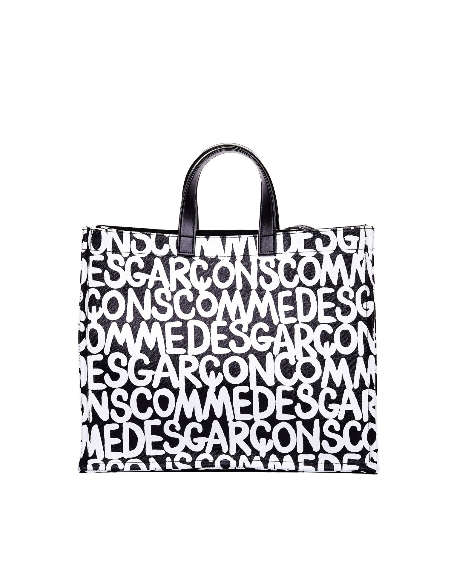 Comme des Garcons Кожаная сумка-тоут с логотипами