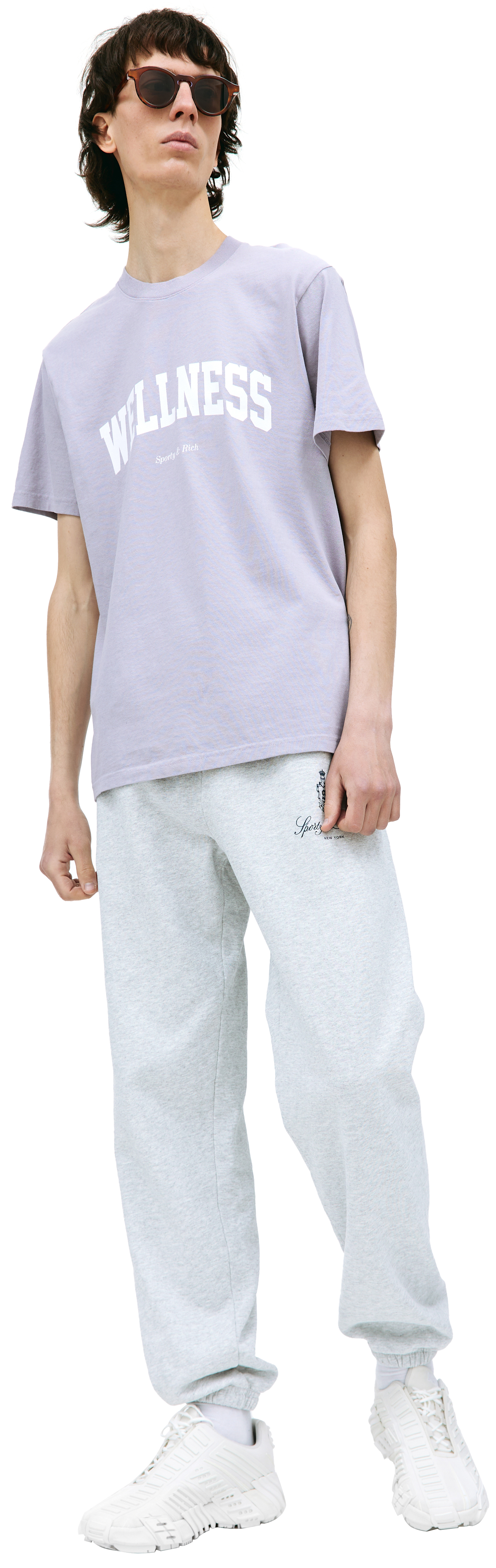 SPORTY & RICH Хлопковая футболка \'Wellness Ivy\'