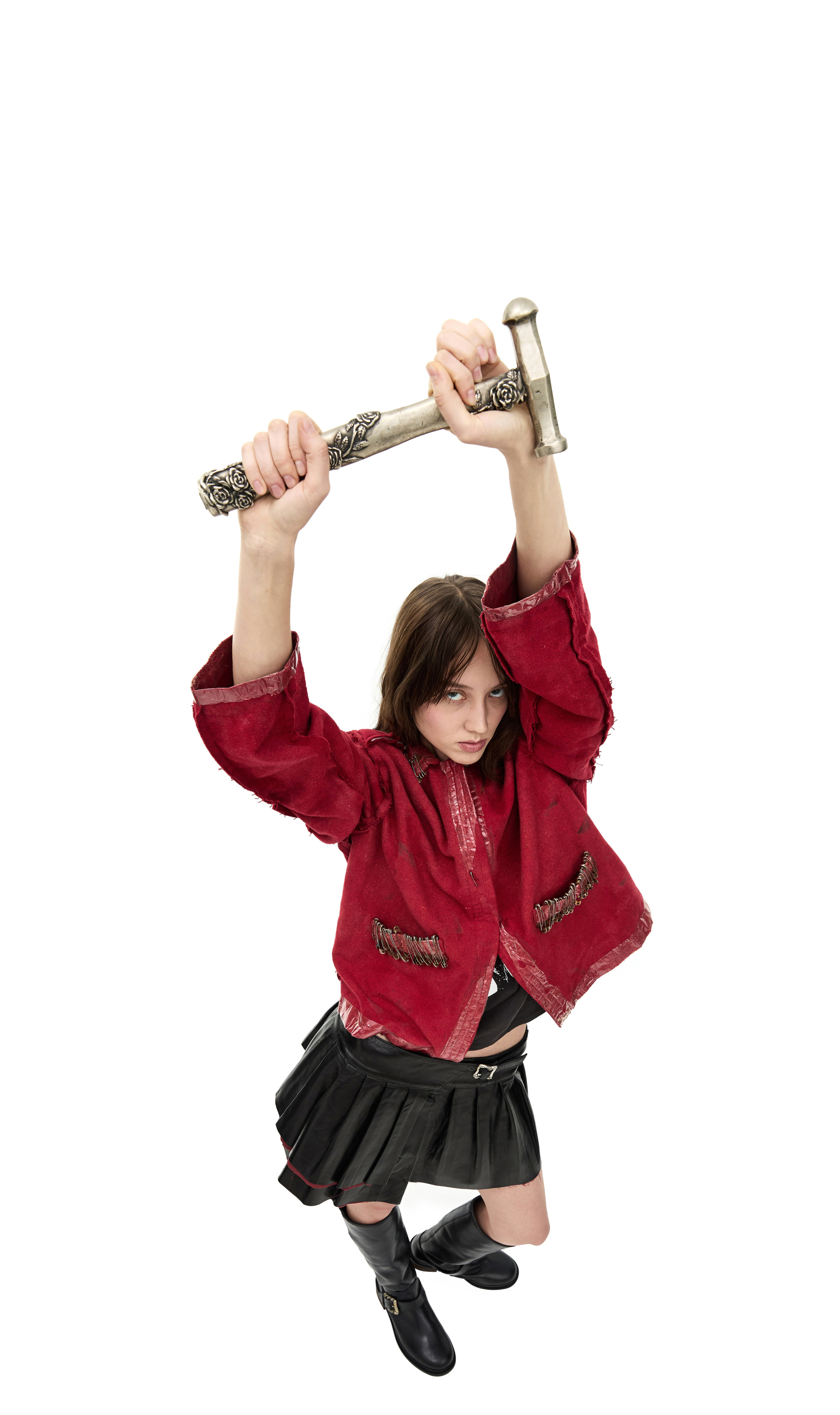 Enfants Riches Déprimés Красный жакет с булавками