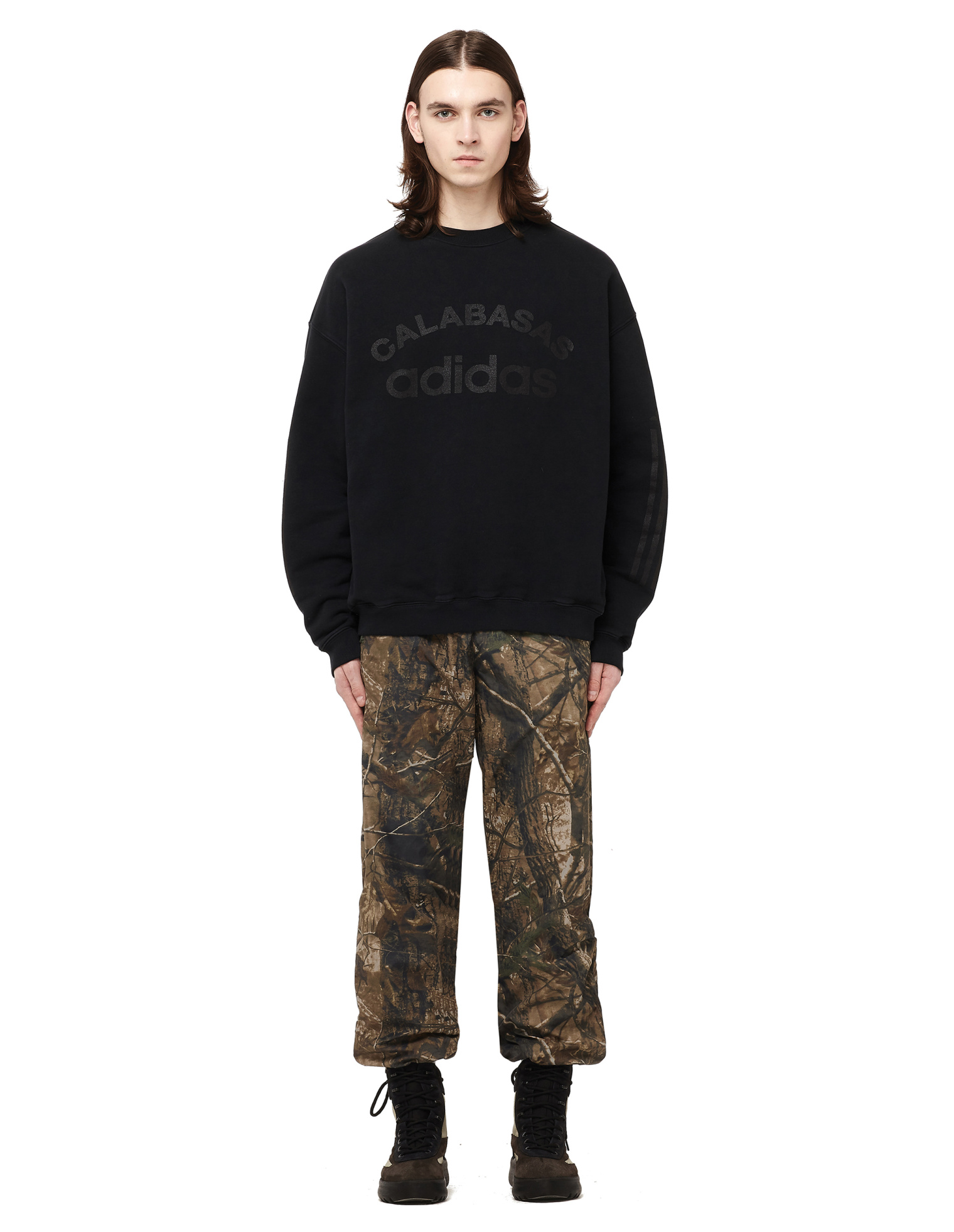 Yeezy Свитшот adidas Calabasas с полосками