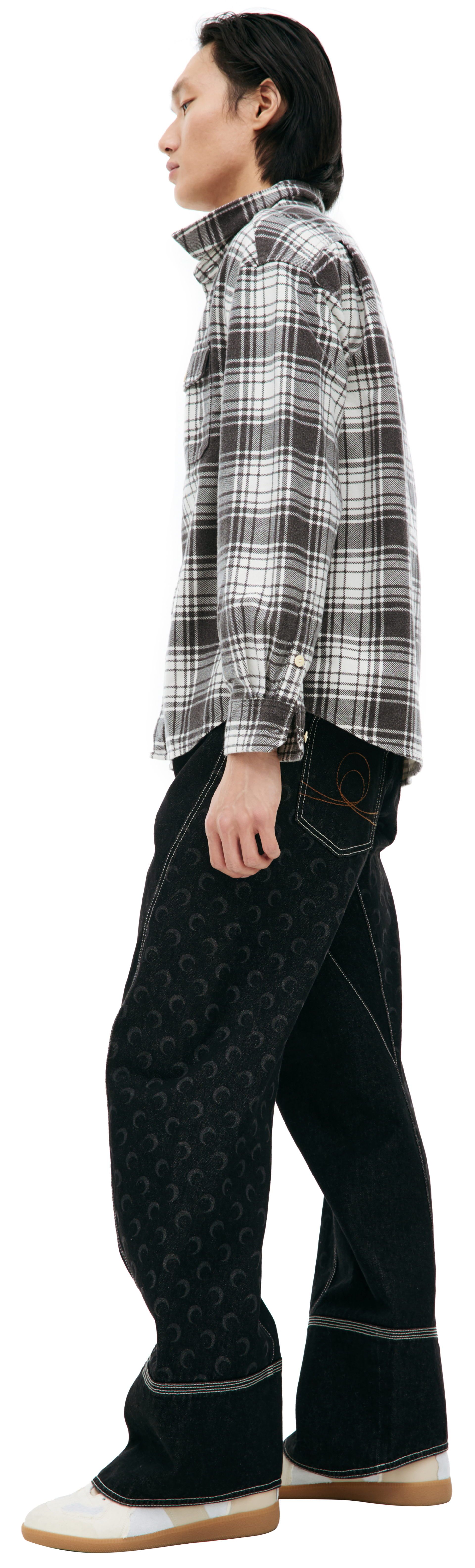 visvim Фланелевая рубашка в клетку