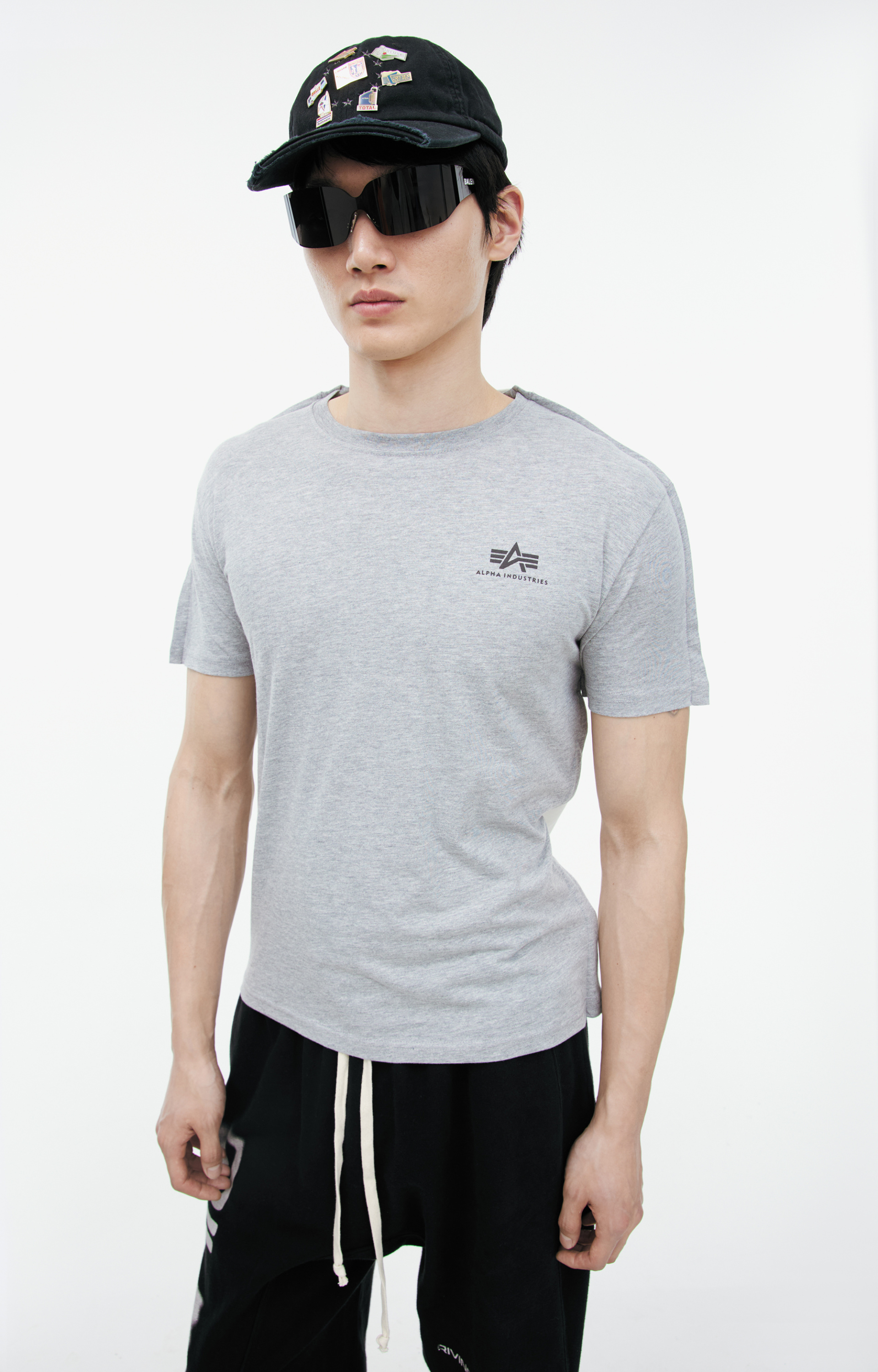 PROTOTYPES Двуцветная футболка с принтом