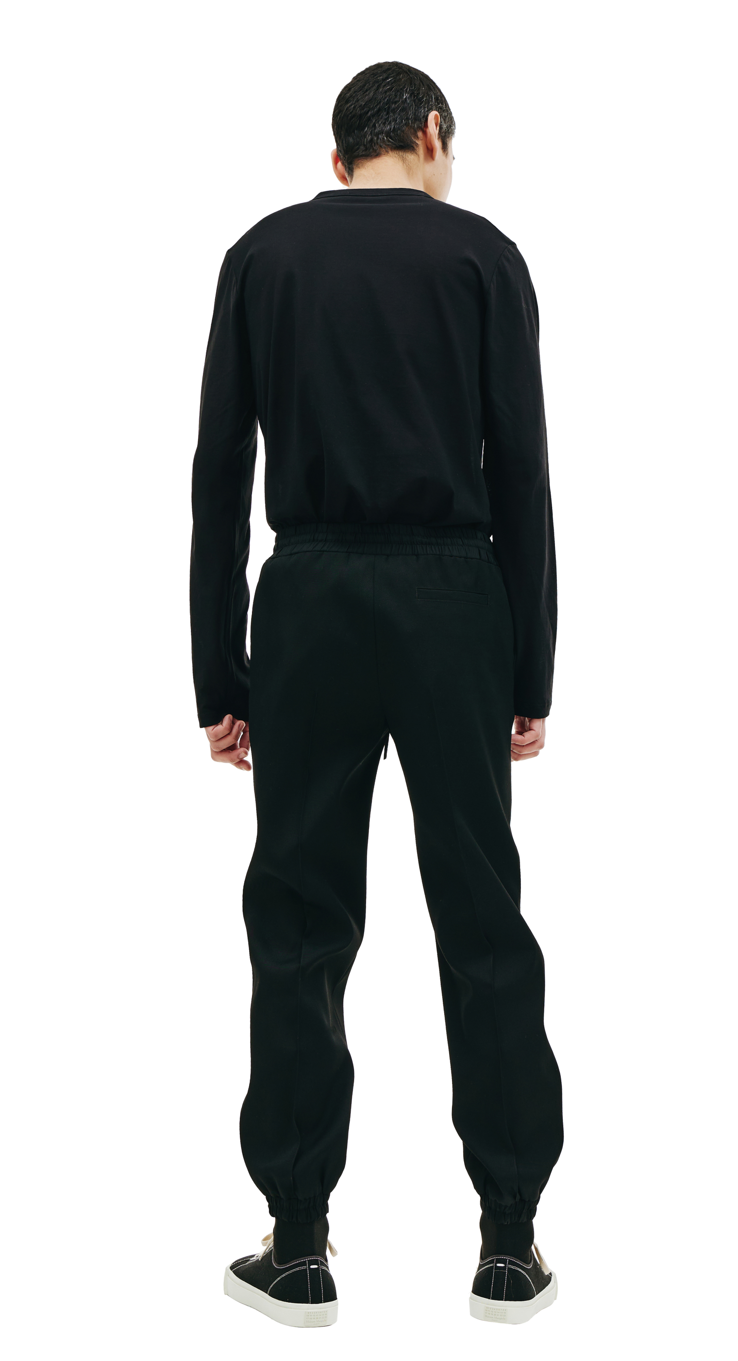Jil Sander Черные брюки из шерсти