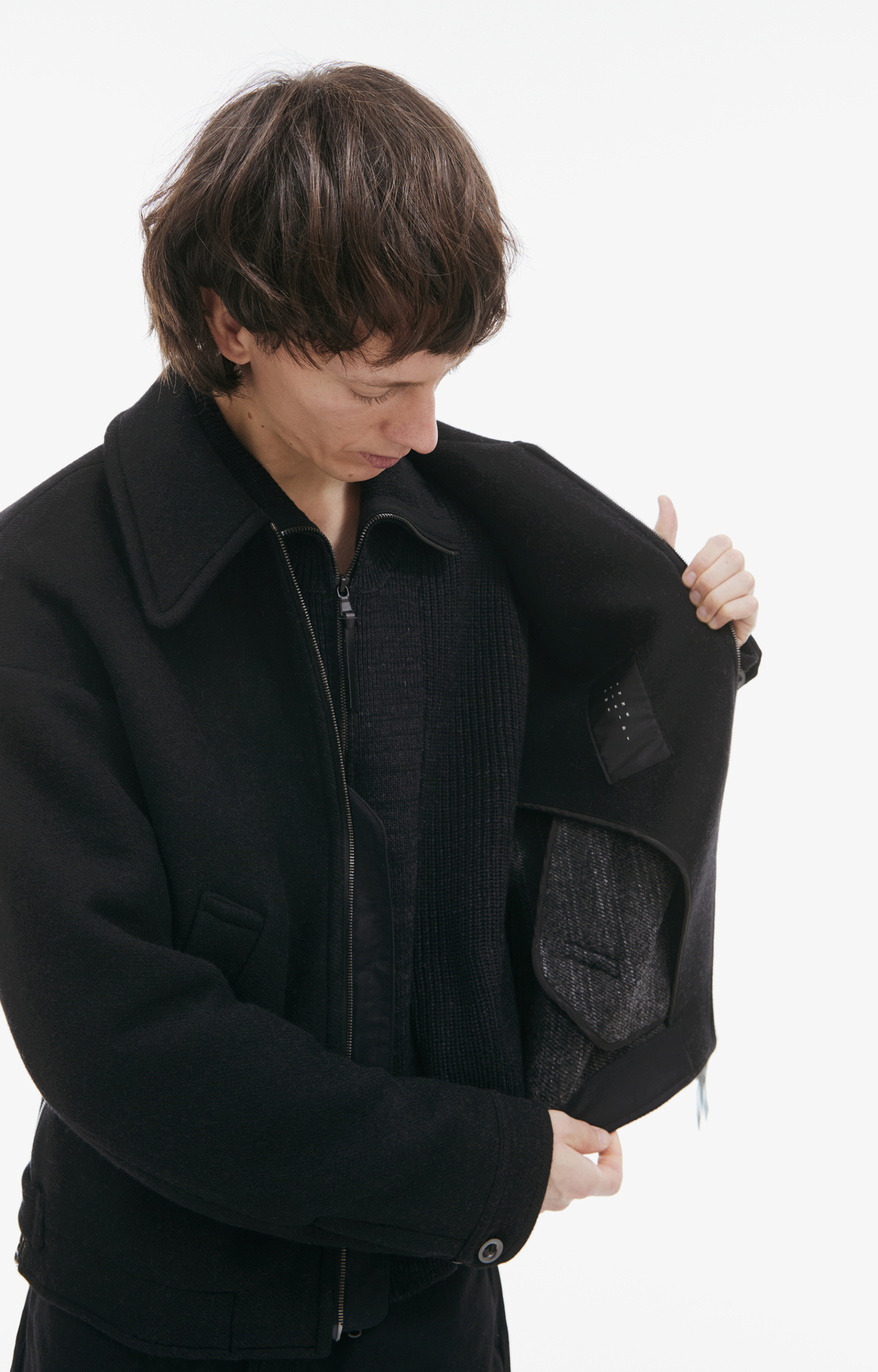 The Viridi-Anne Шерстяная куртка Melton